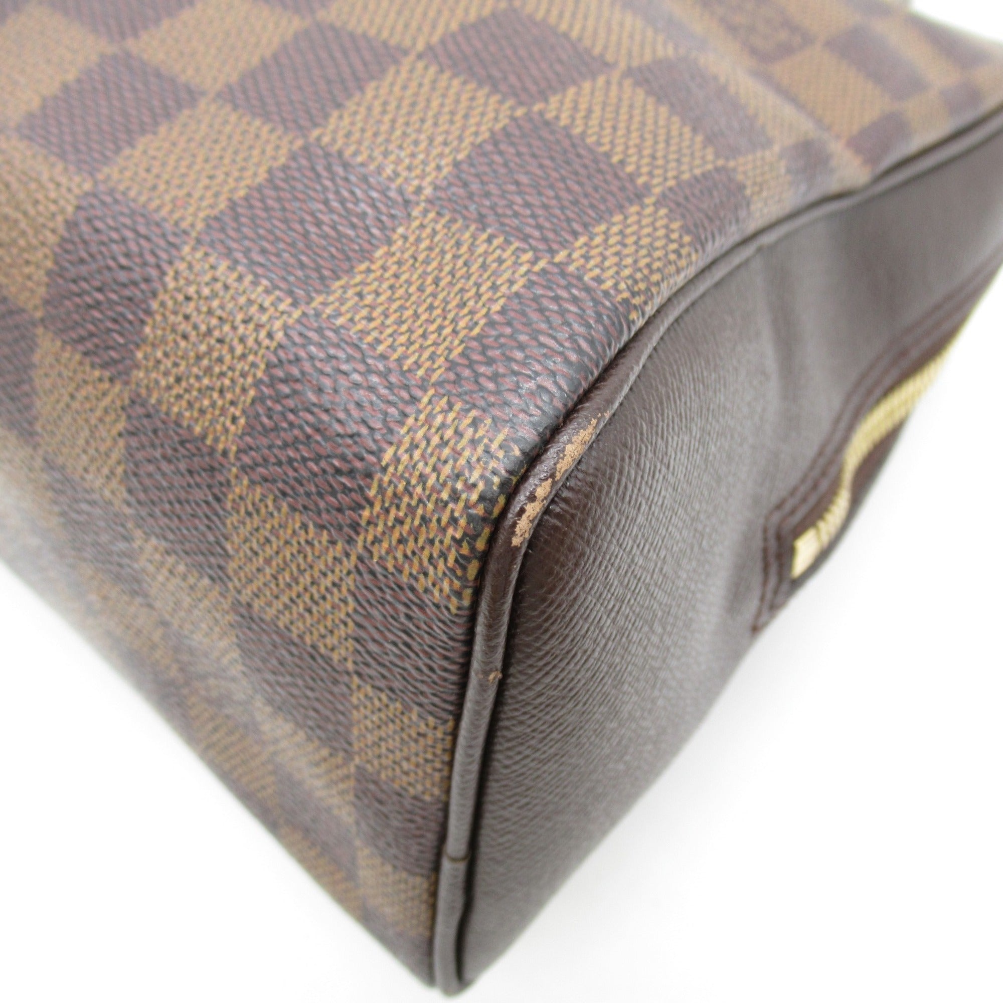 LOUIS VUITTON Brera handbag Brown Ebene Damier PVC coated canvas N51150