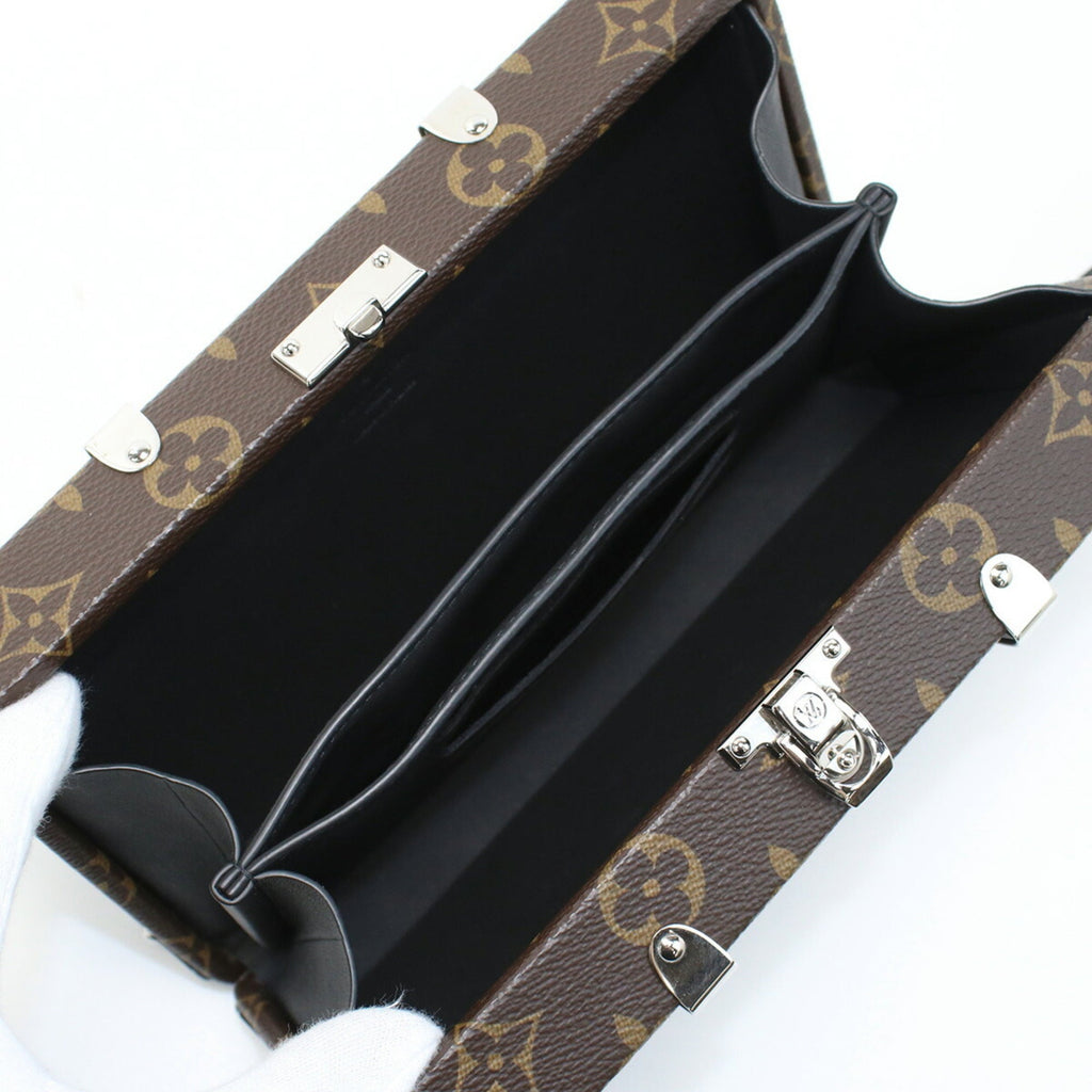 LOUIS VUITTON Trunk Monogram Macassar M20250 Clutch Bag PVC Men's