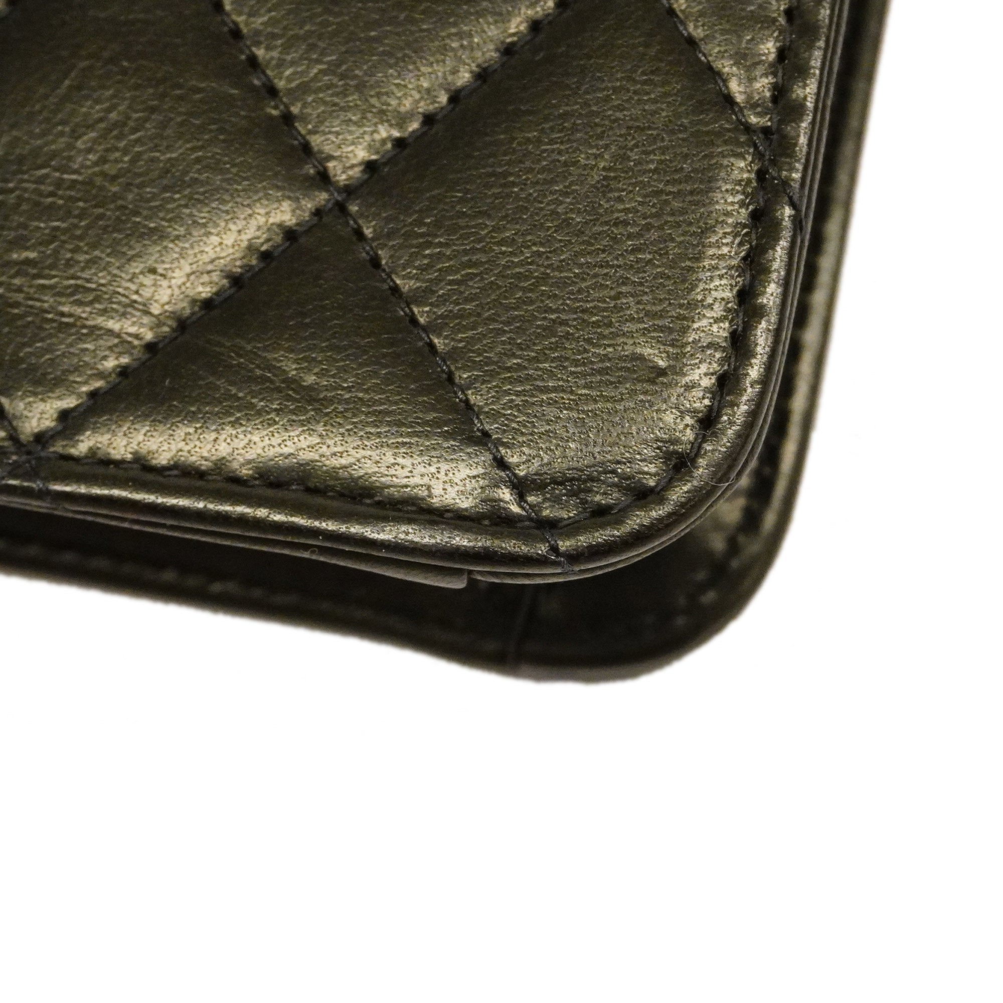 CHANEL  Matelasse Chain Shoulder Women's Leather Shoulder Bag Black