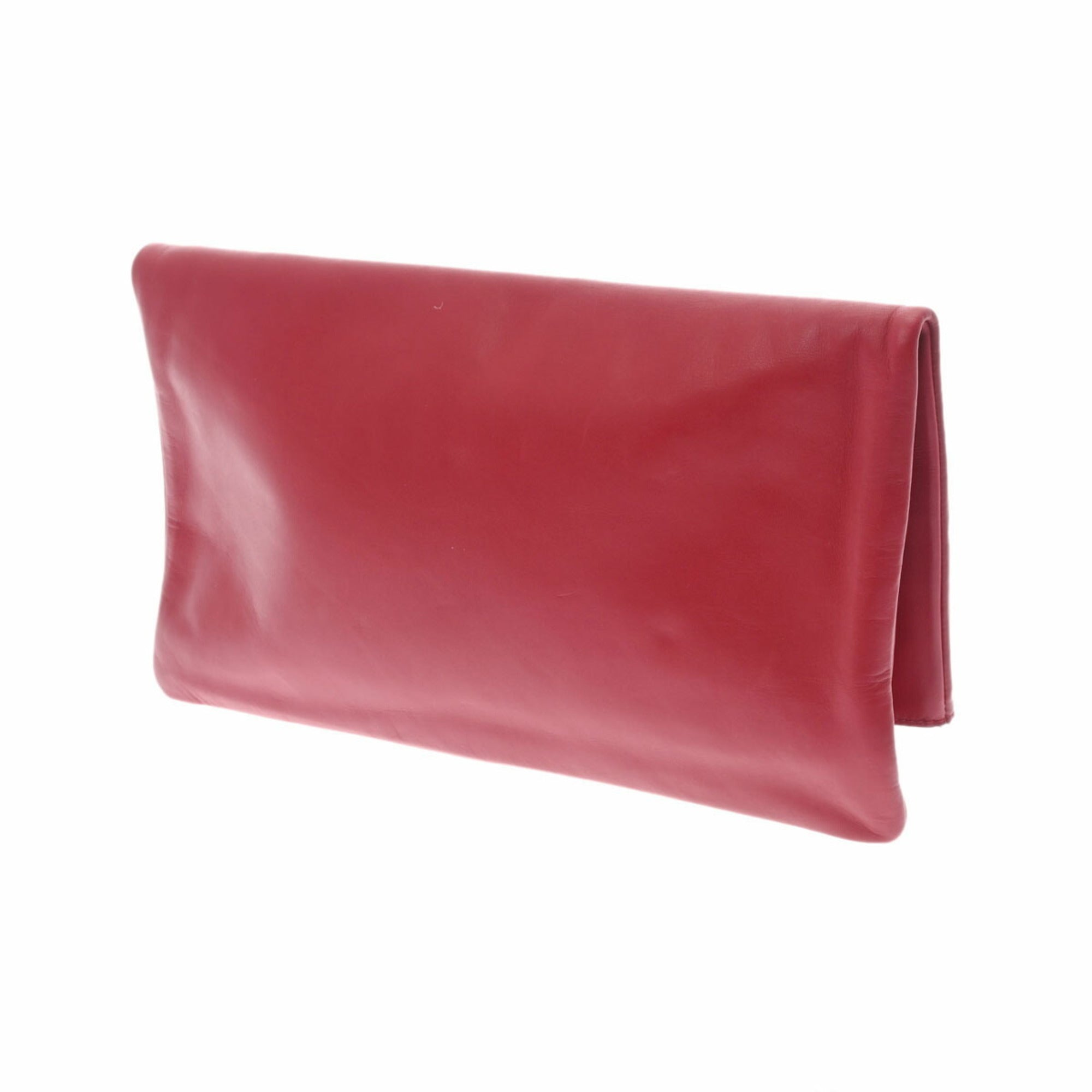 SAINT LAURENT Red 328193 Women's Calf Clutch Bag