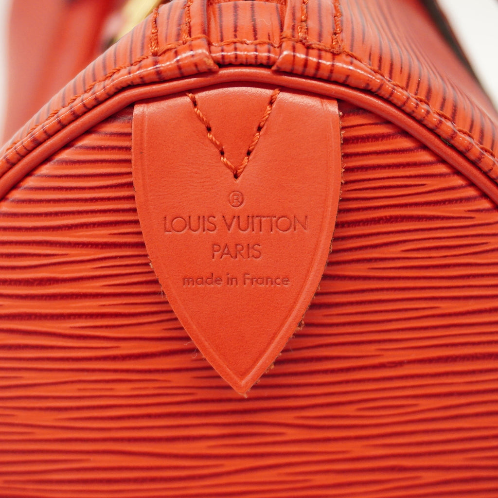 LOUIS VUITTONAuth  Epi Speedy 25 M43017 Women's Handbag Castilian Red