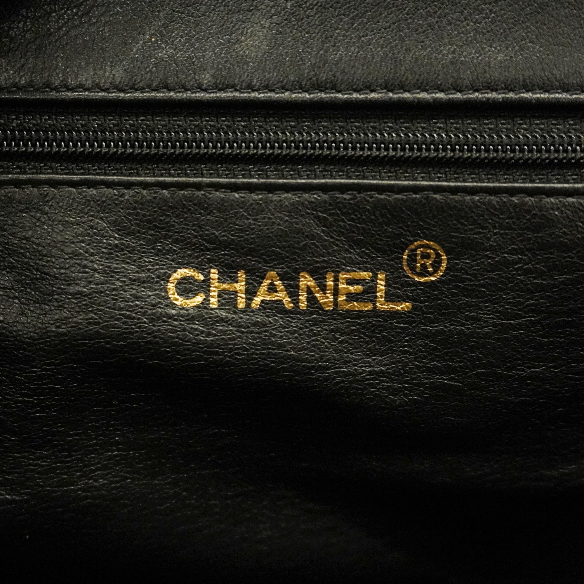 CHANELAuth  Chain Shoulder Women's Leather Tote Bag Black