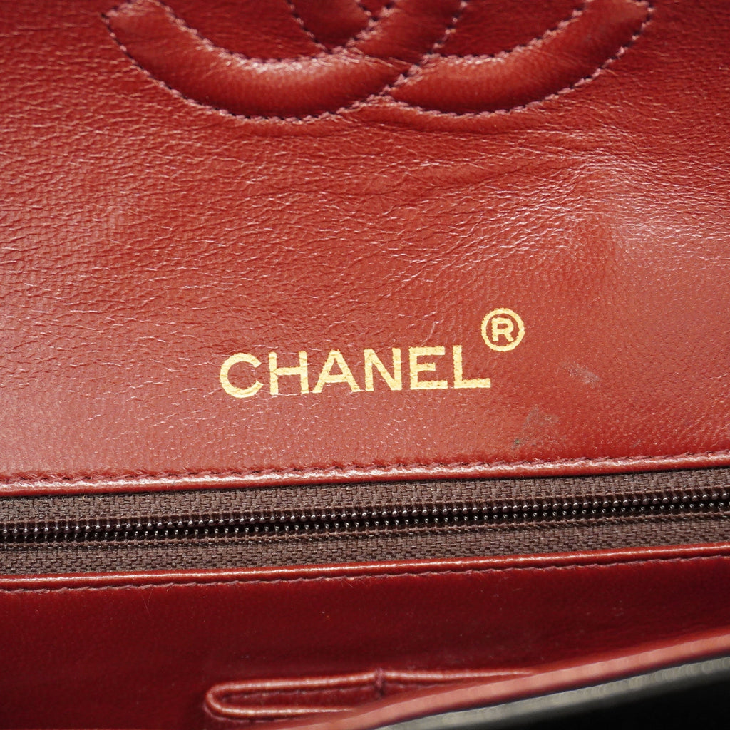 CHANELAuth  Matelasse W Flap W Chain Lambskin Women's Leather Shoulder Bag Black