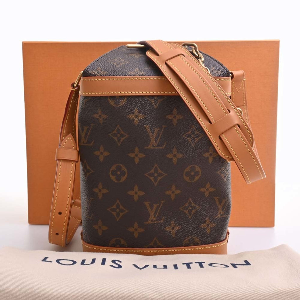 LOUIS VUITTON Monogram Milk Box Shoulder Bag M44877 Brown Women's