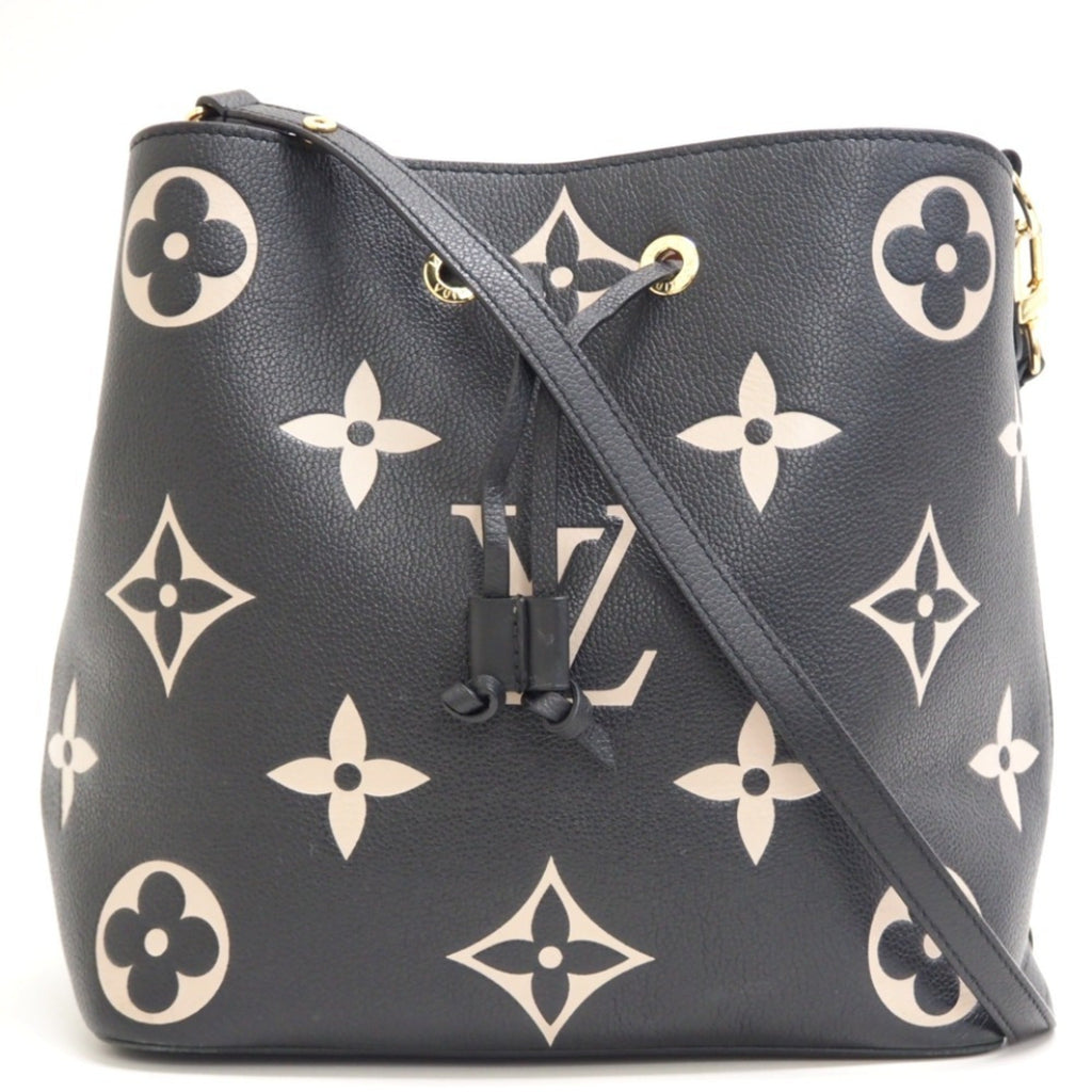 LOUIS VUITTON M45497 Neonoe MM Monogram Empreinte Shoulder Bag Black Ladies