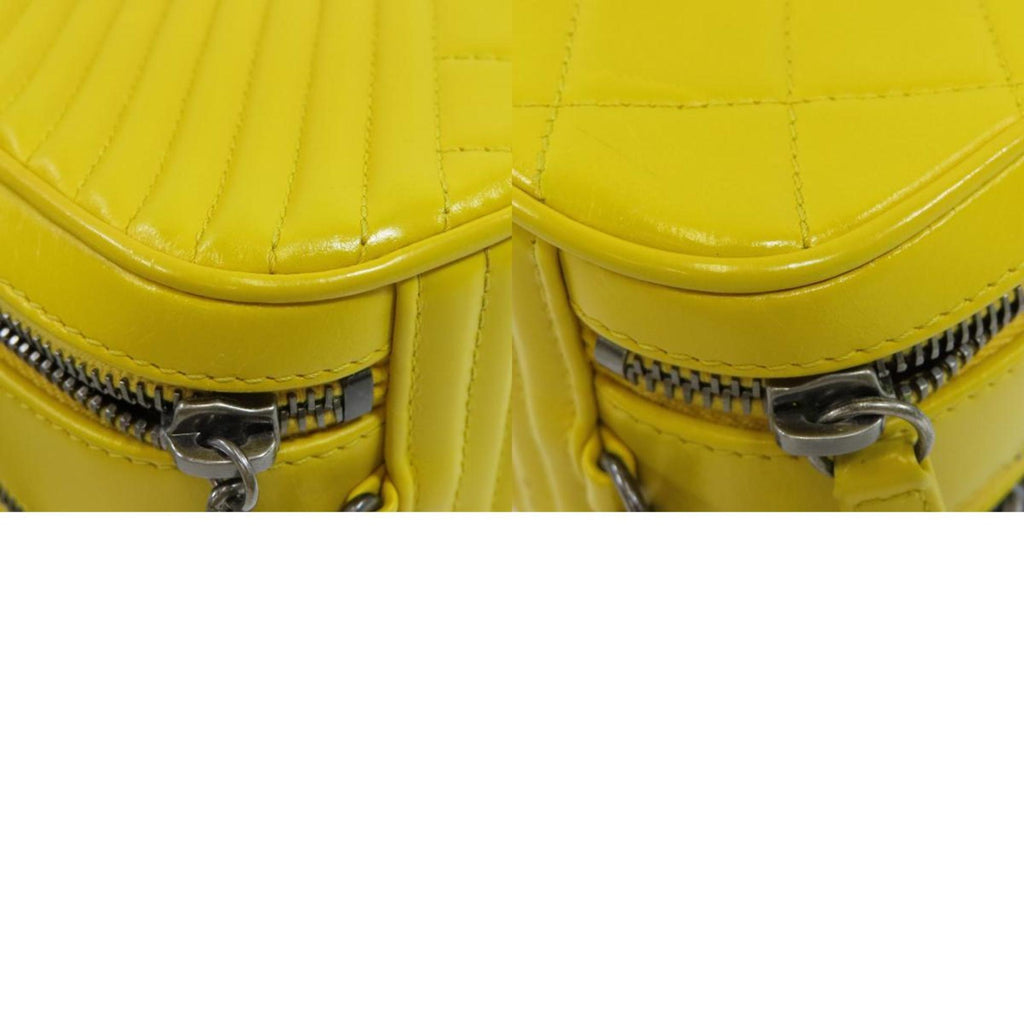CHANEL chain shoulder bag calf ladies