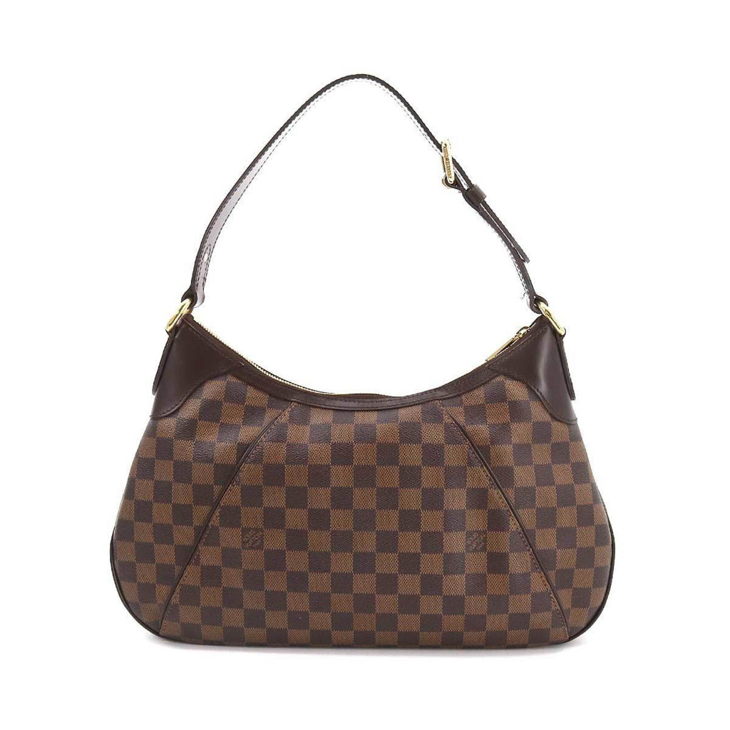 Louis Vuitton Damier Thames GM Shoulder Bag Ebene N48181 Gold Hardware