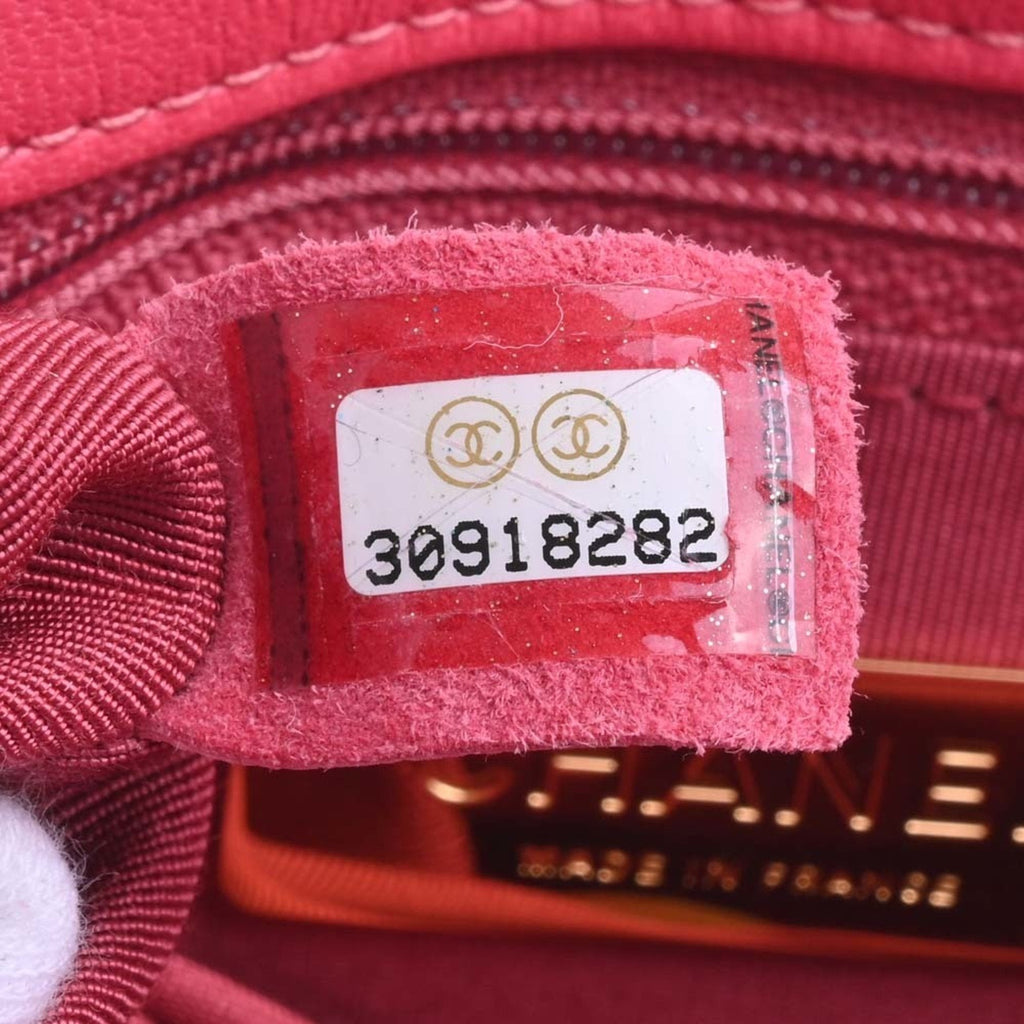 CHANEL Lambskin 19 Coco Mark Chain Shoulder Bag Pink Ladies