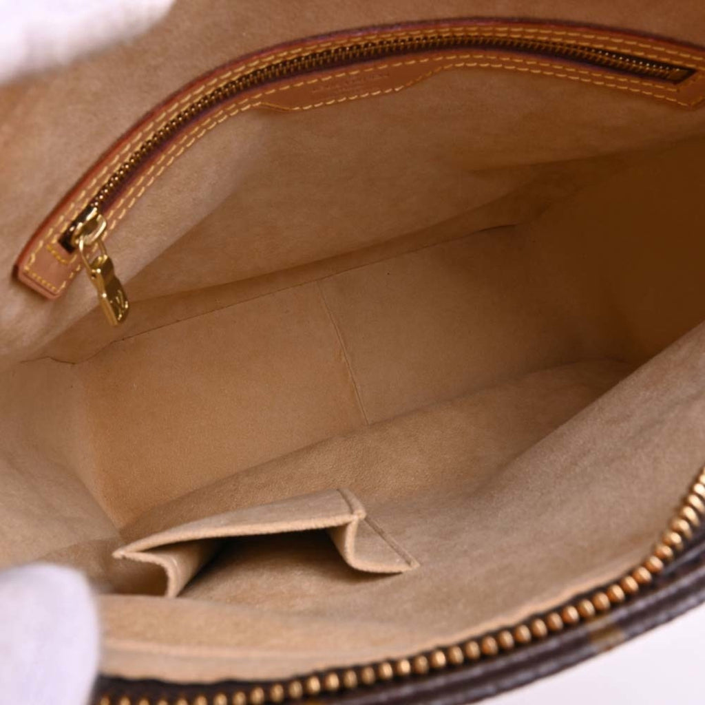 LOUIS VUITTON Monogram Looping GM Shoulder Bag M51145 Brown Women's