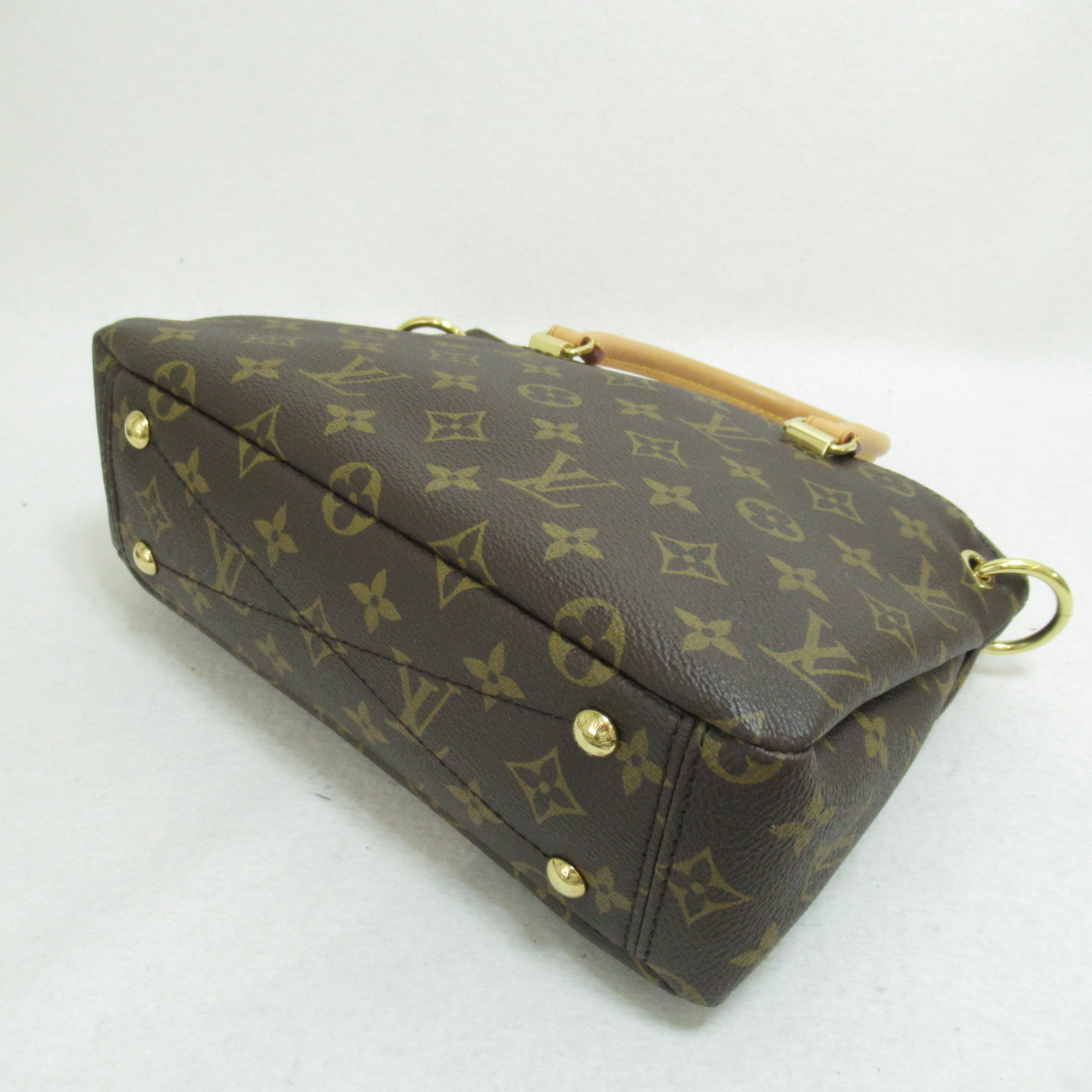 LOUIS VUITTON Palas BB 2way Shoulder Bag Brown Rose poodle Monogram PVC coated canvas M44034