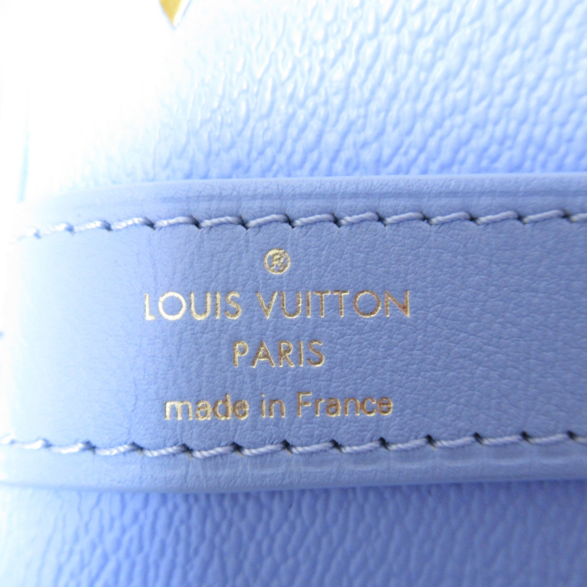 LOUIS VUITTON Van Gogh Keepall Bandouliere 50 Boston Bag Blue PVC coated canvas Masters collection M43347