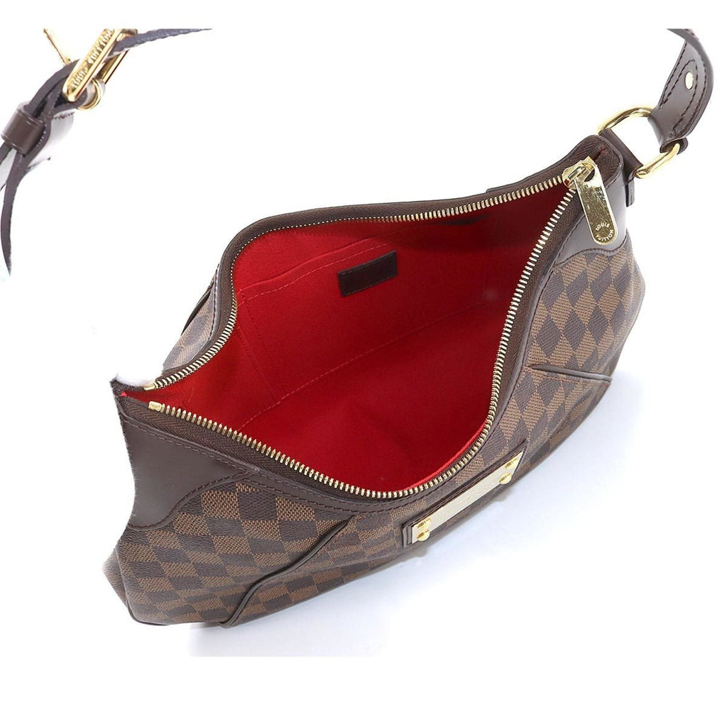 Louis Vuitton Damier Thames GM Shoulder Bag Ebene N48181 Gold Hardware