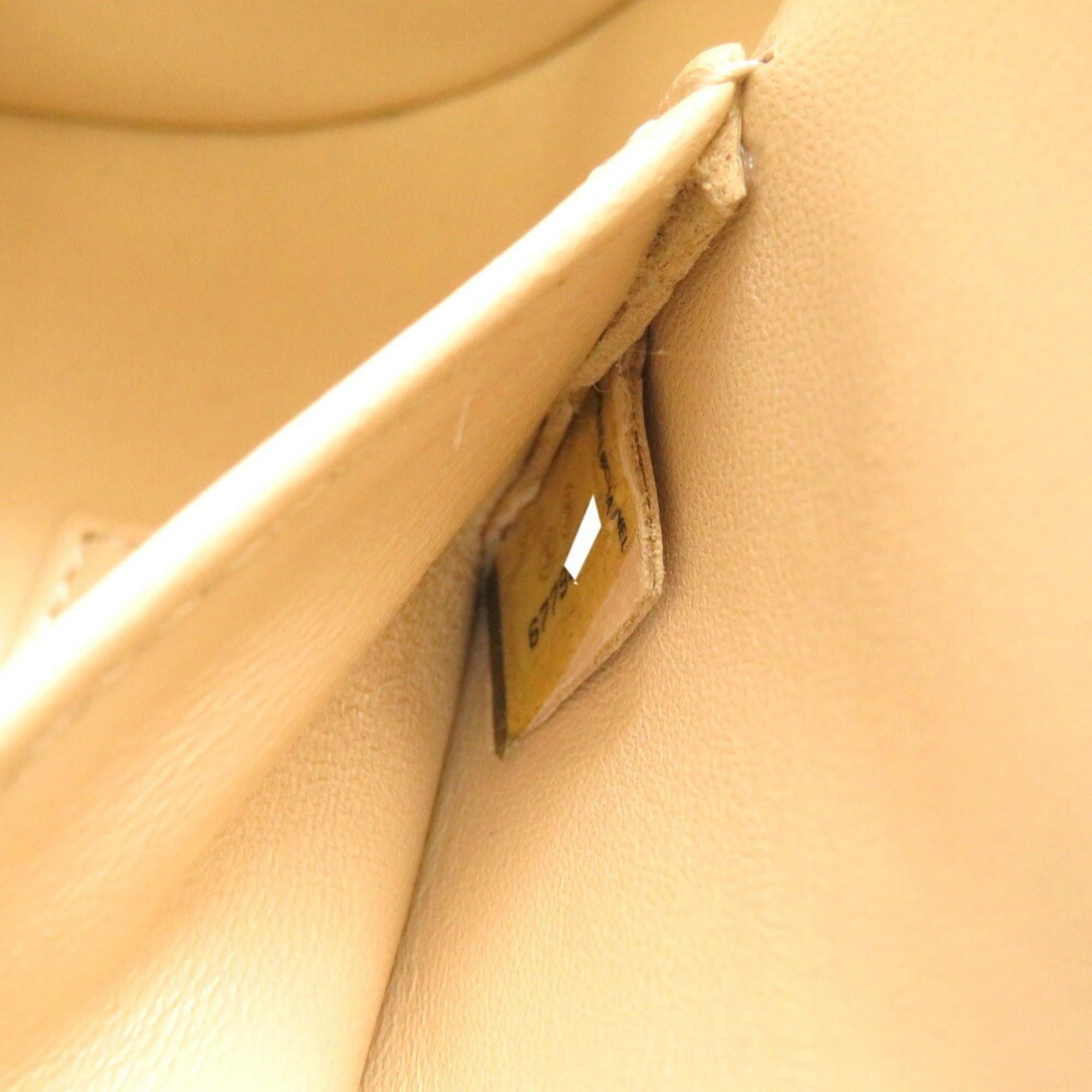 CHANEL Duffle Bag Plastic Leather Pink White 6th Series Handbag