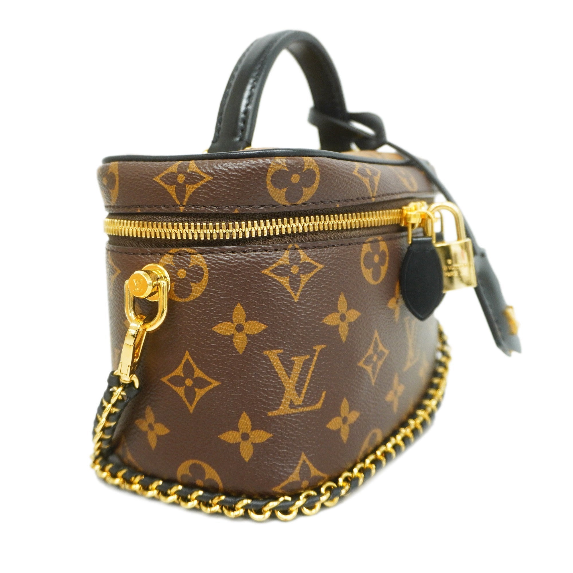 LOUIS VUITTONAuth  Monogram Reverse 2way Bag Vanity NVPM M45165 Women's Handbag,
