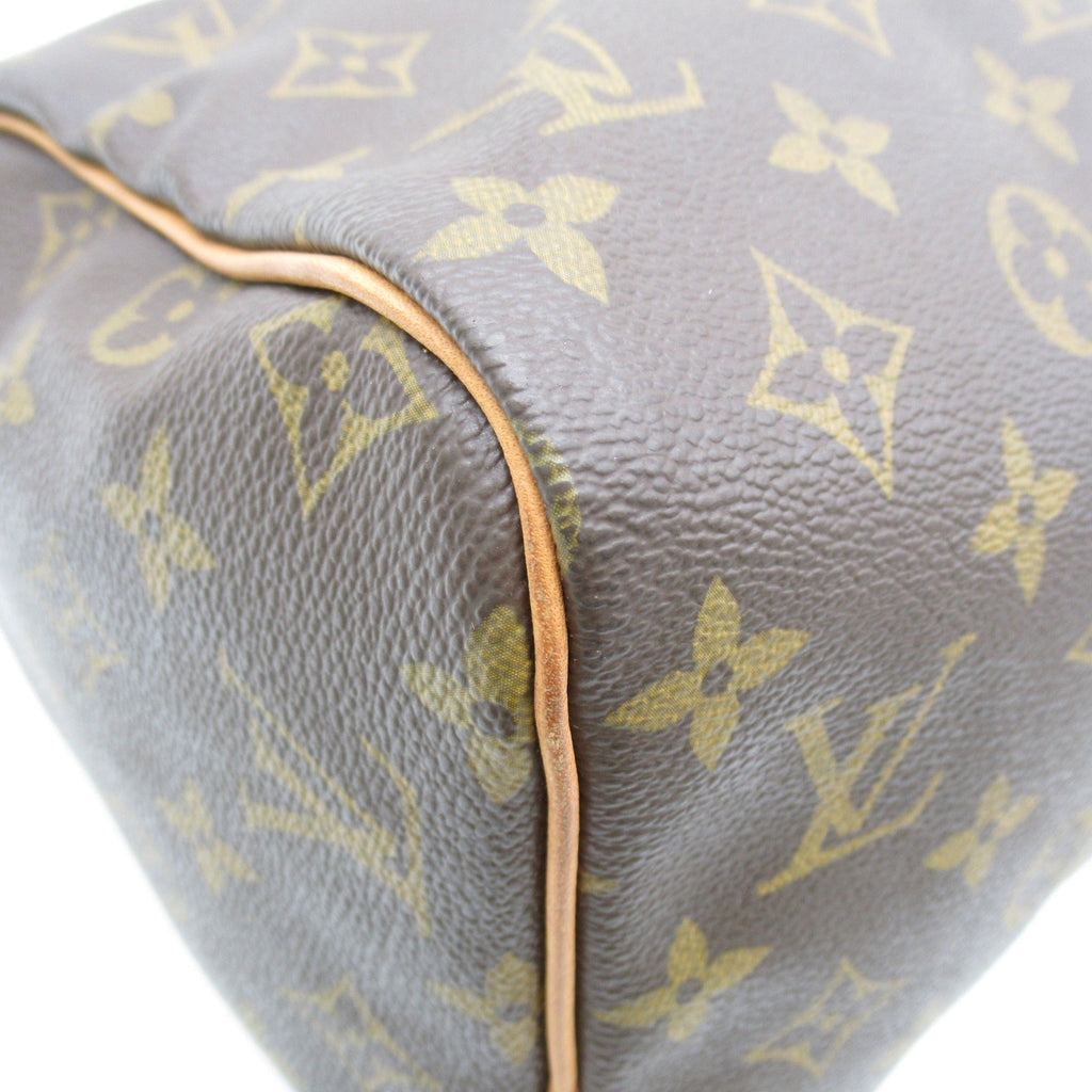 LOUIS VUITTON Speedy 30 handbag Brown Monogram PVC coated canvas M41526