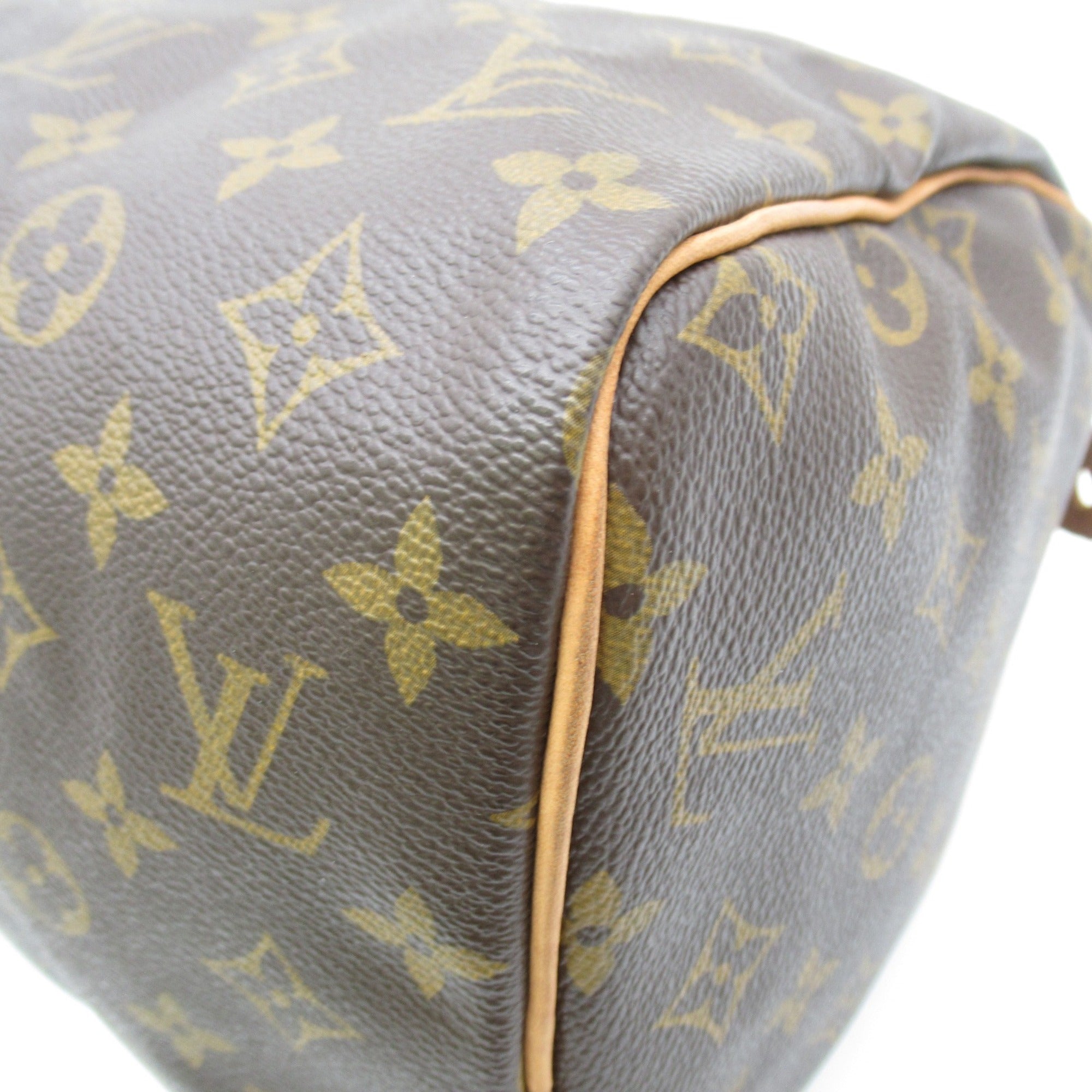 LOUIS VUITTON Speedy 30 handbag Brown Monogram PVC coated canvas M41526