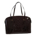 LOUIS VUITTON Avalon Zip Shoulder Bag Brown Amarrant enamel M91594