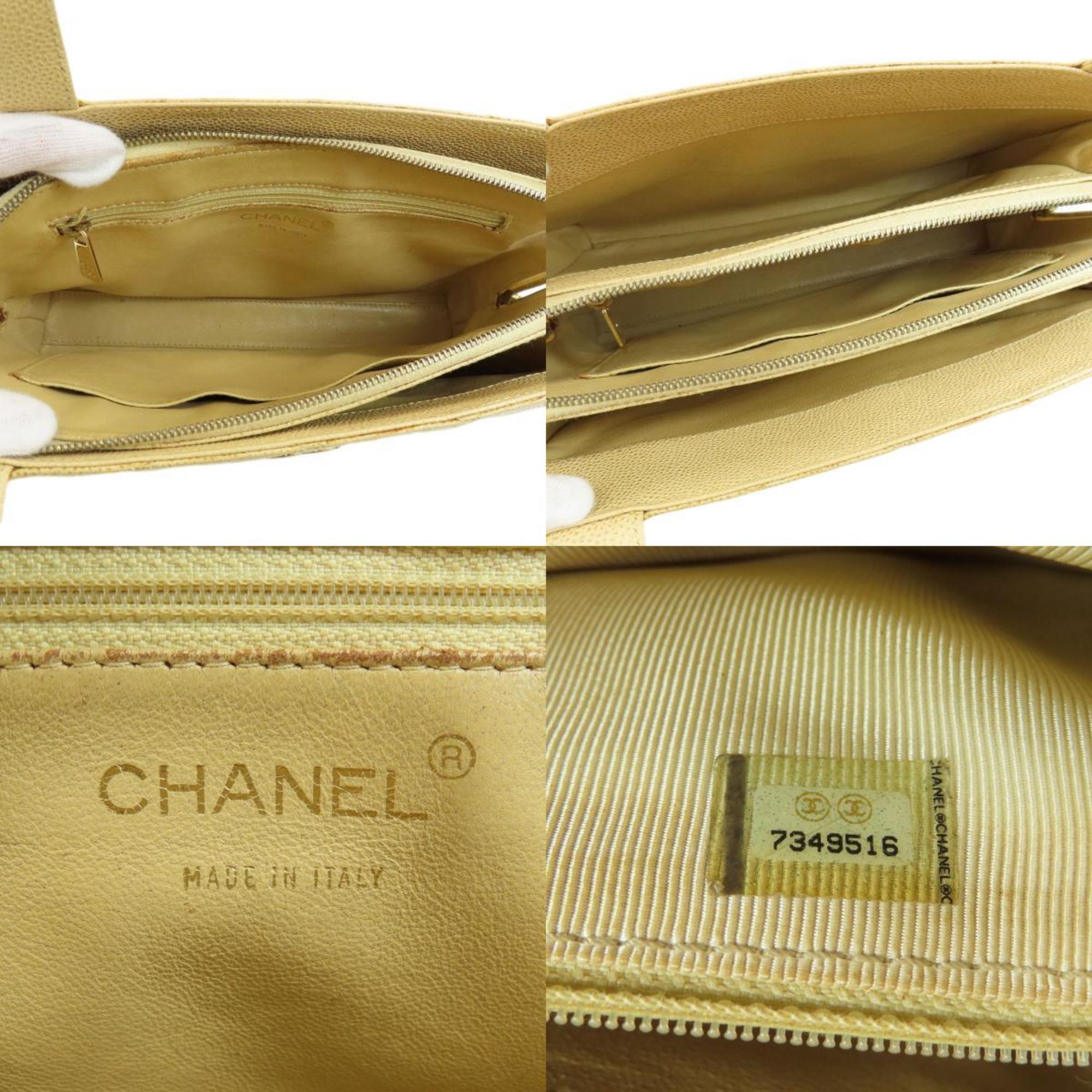 CHANEL Matelasse Tote Bag Caviar Skin Women's