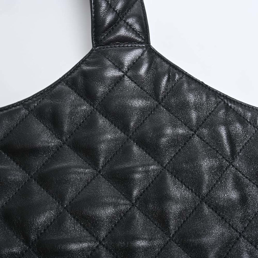 SAINT LAURENT Leather Icar Maxi Bag Tote 698651 Black Ladies