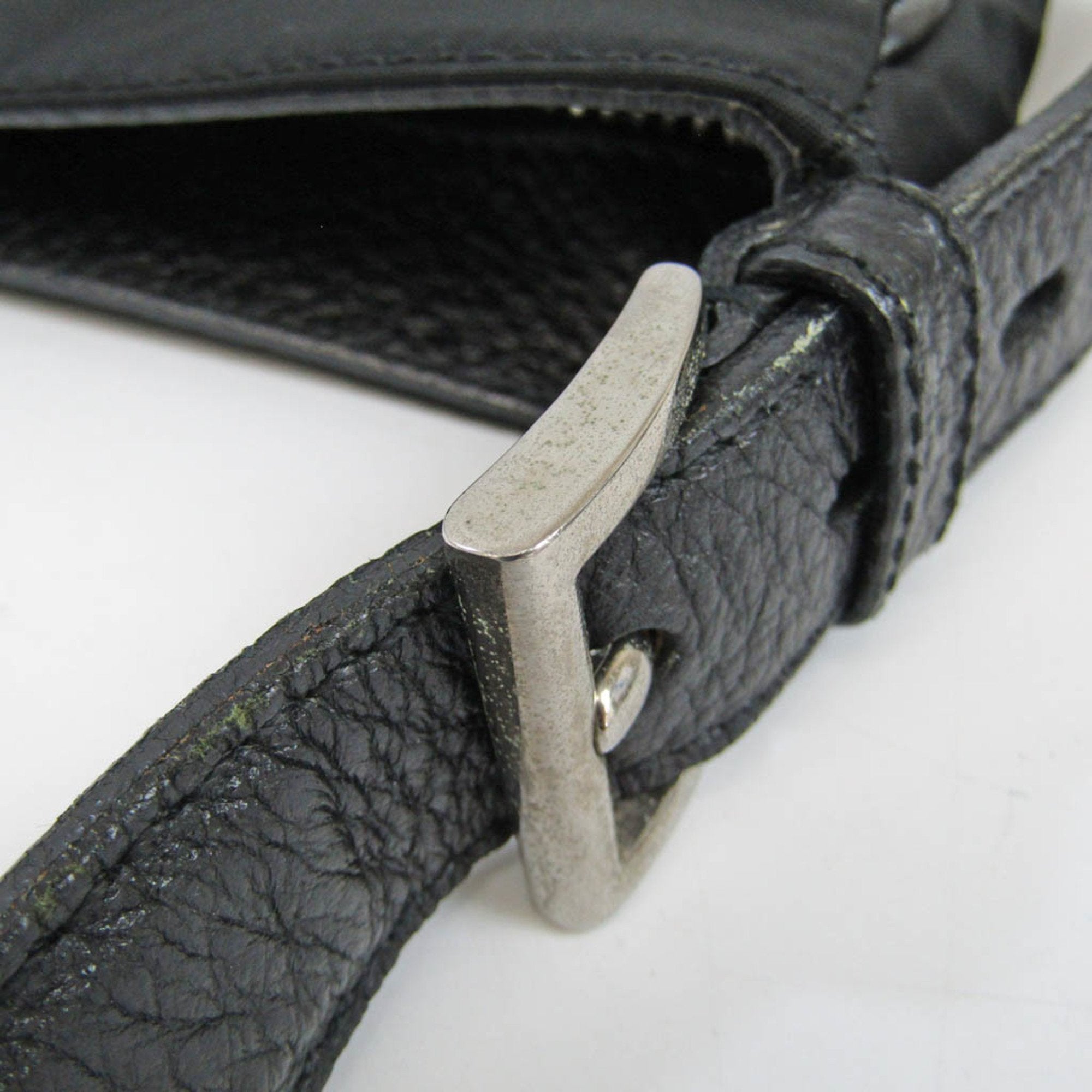 PRADA TESSUTO Women,Men Leather,Nylon Canvas Shoulder Bag Black,Nero