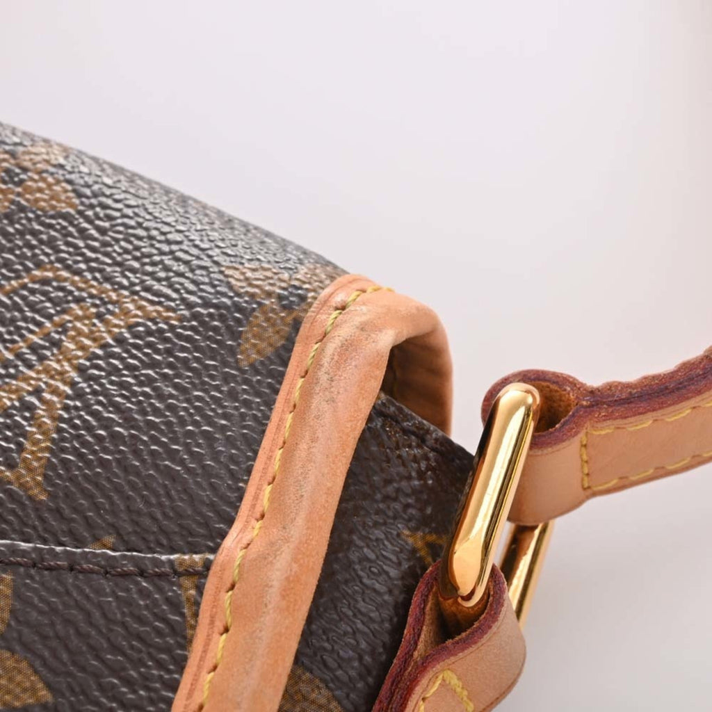 LOUIS VUITTON Monogram Menilmontan PM Shoulder Bag M40474 Brown Women's
