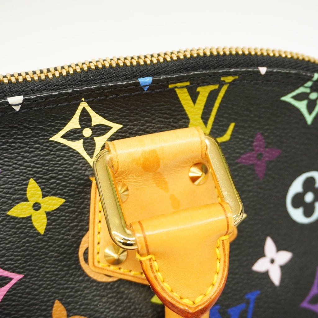 LOUIS VUITTONAuth  Monogram Multicolore Alma M92646 Women's Handbag Noir