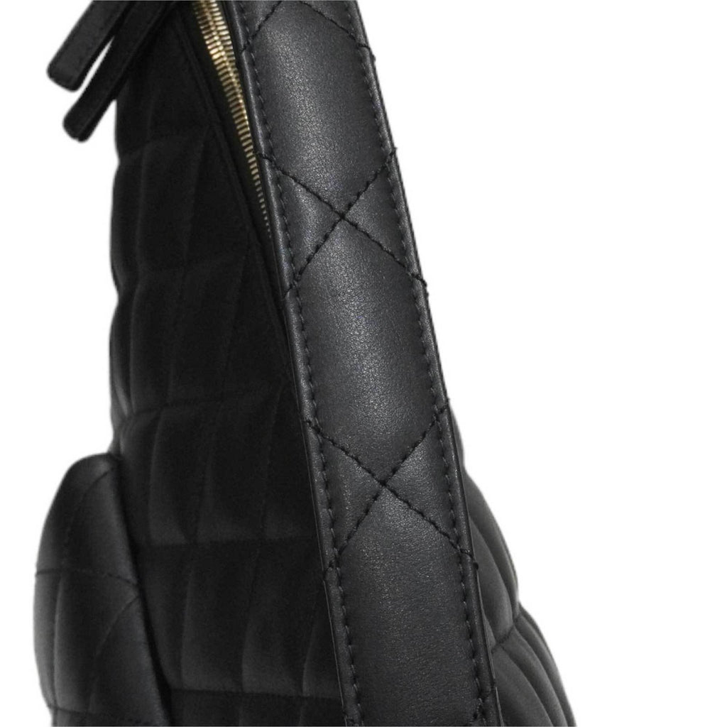 CHANEL Maxi Hobo Bag AS4347B Shoulder Black [SG Hardware] Calfskin Women's Men's