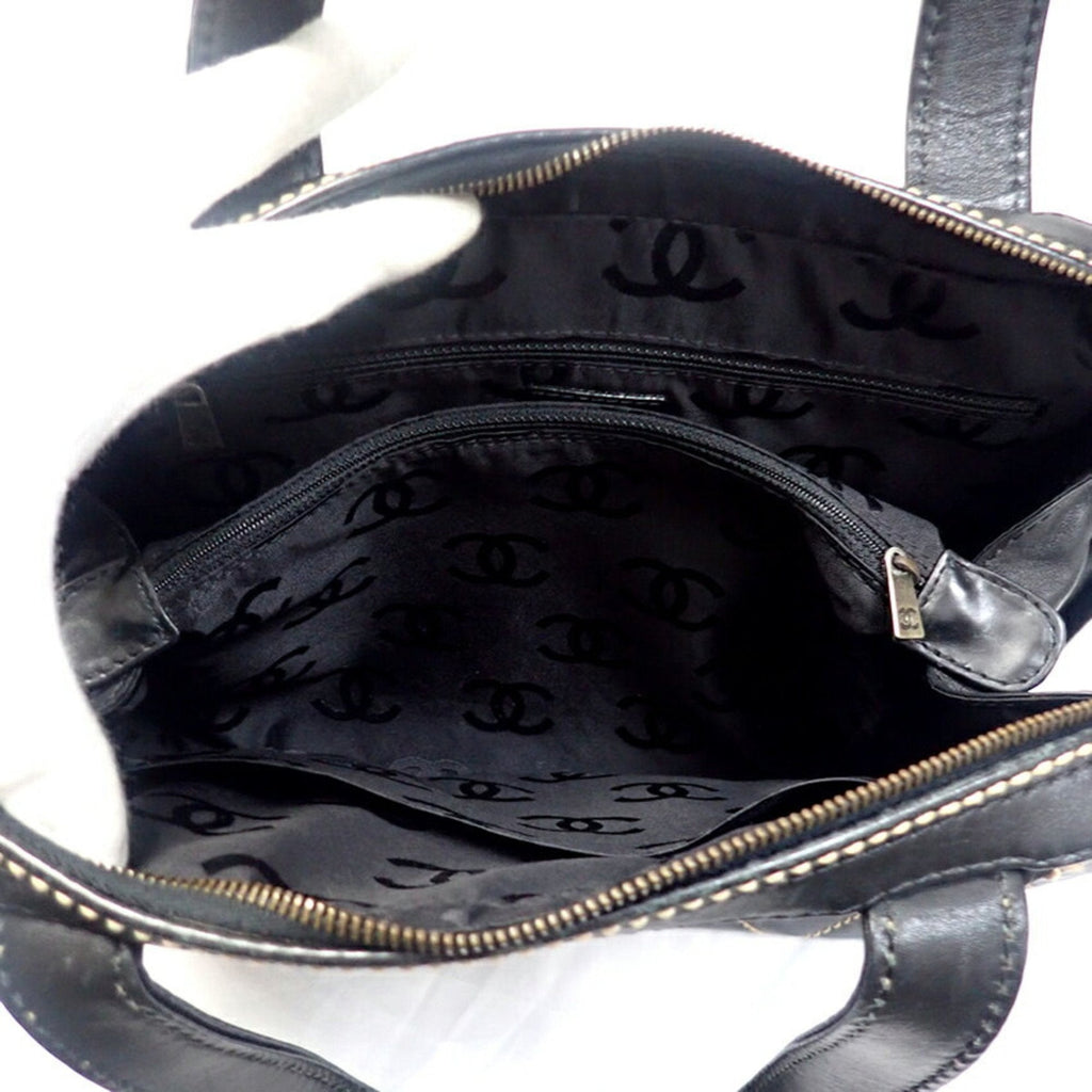 CHANEL matelasse wild stitch calf leather handbag