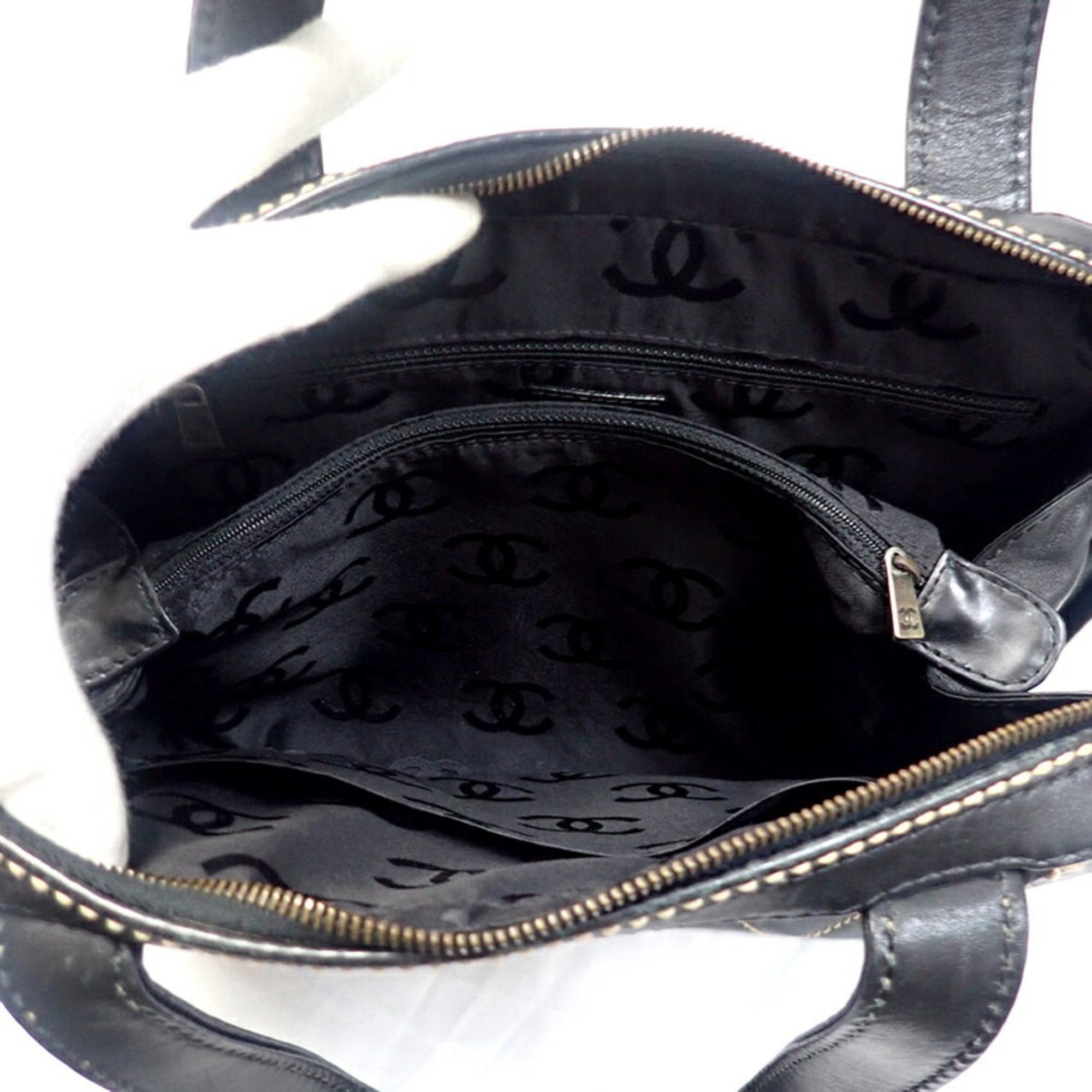 CHANEL matelasse wild stitch calf leather handbag