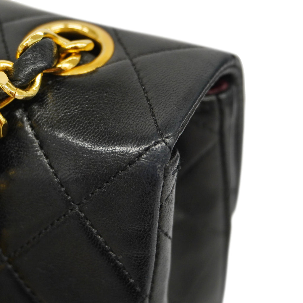 CHANELAuth  Matelasse Diana Flap Chain Shoulder Women's Leather Shoulder Bag