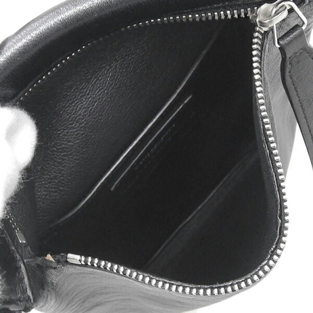 SAINT LAURENT Leather Crossbody Bag Shoulder 581697 Black Men's
