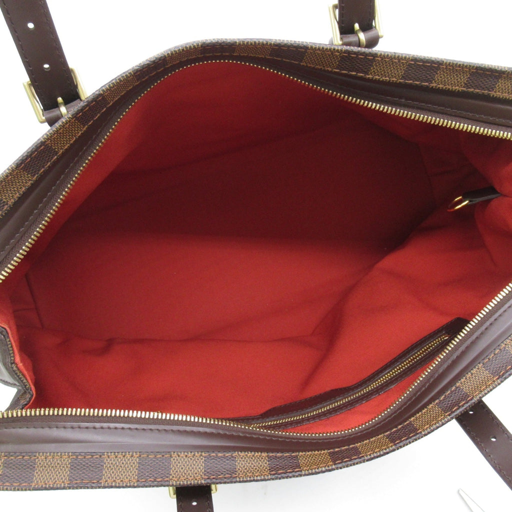 LOUIS VUITTON Chelsea Tote Bag Brown Ebene Damier PVC coated canvas N51119