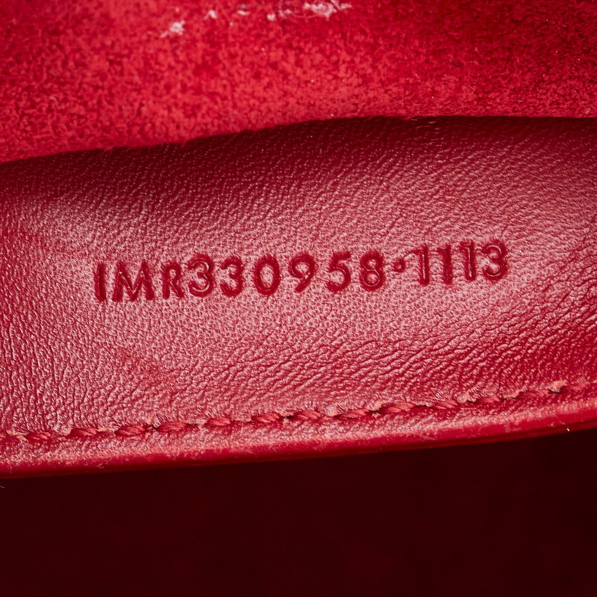 SAINT LAURENT Baby Duffle Handbag Shoulder Bag 330958 Red Leather Ladies