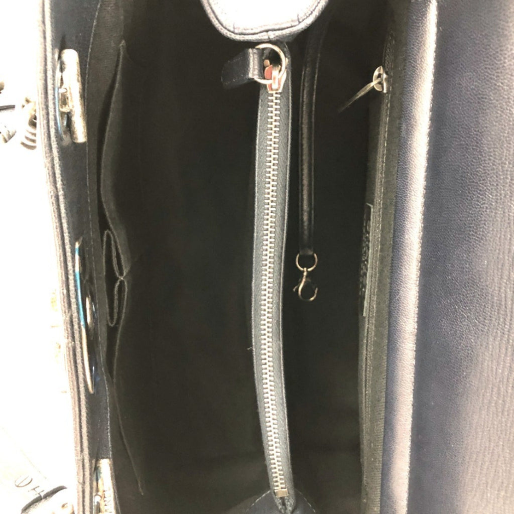 CHANEL Shoulder Bag Boy  Chain Calf Leather Black Women's