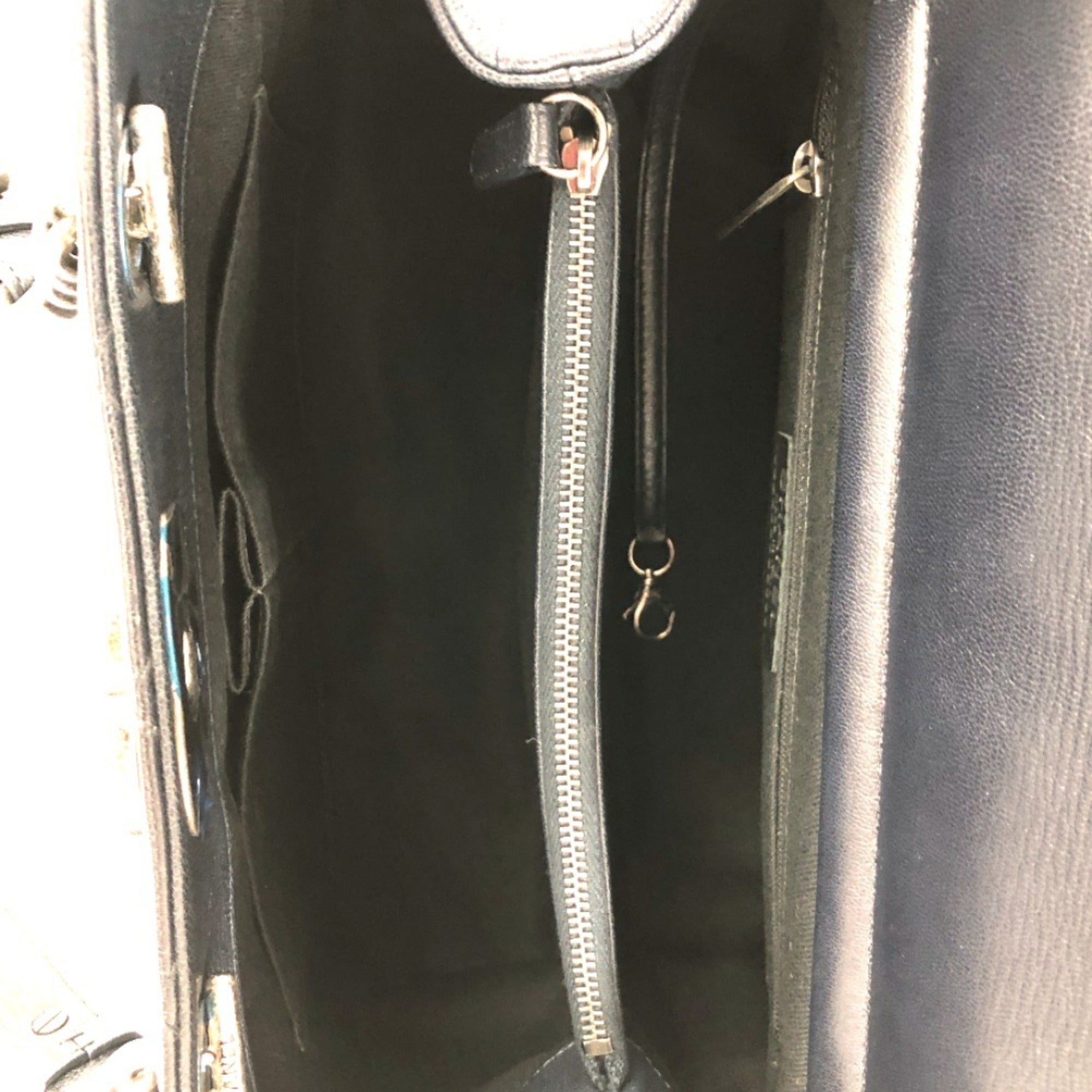 CHANEL Shoulder Bag Boy  Chain Calf Leather Black Women's