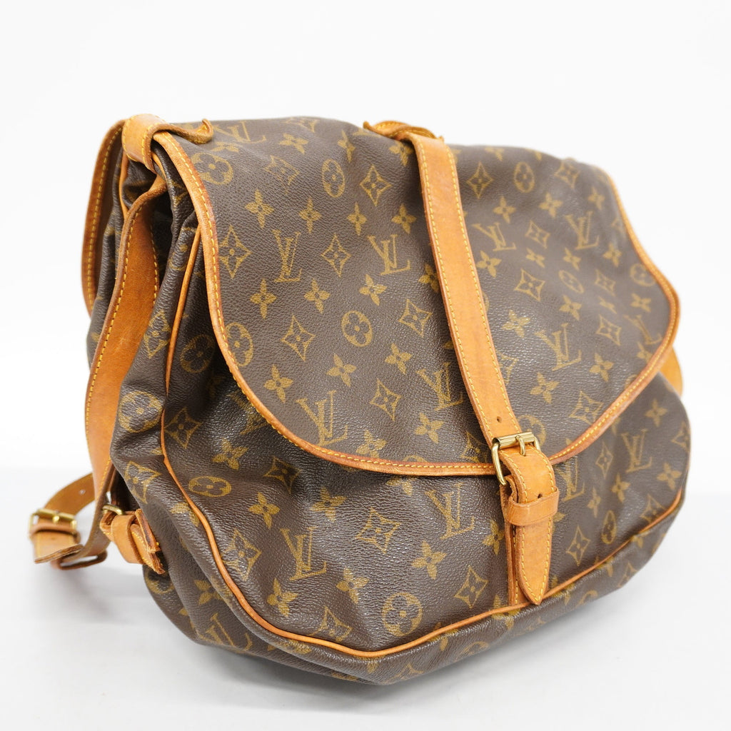 LOUIS VUITTONAuth  Monogram Saumur 35 M42254 Women's Shoulder Bag