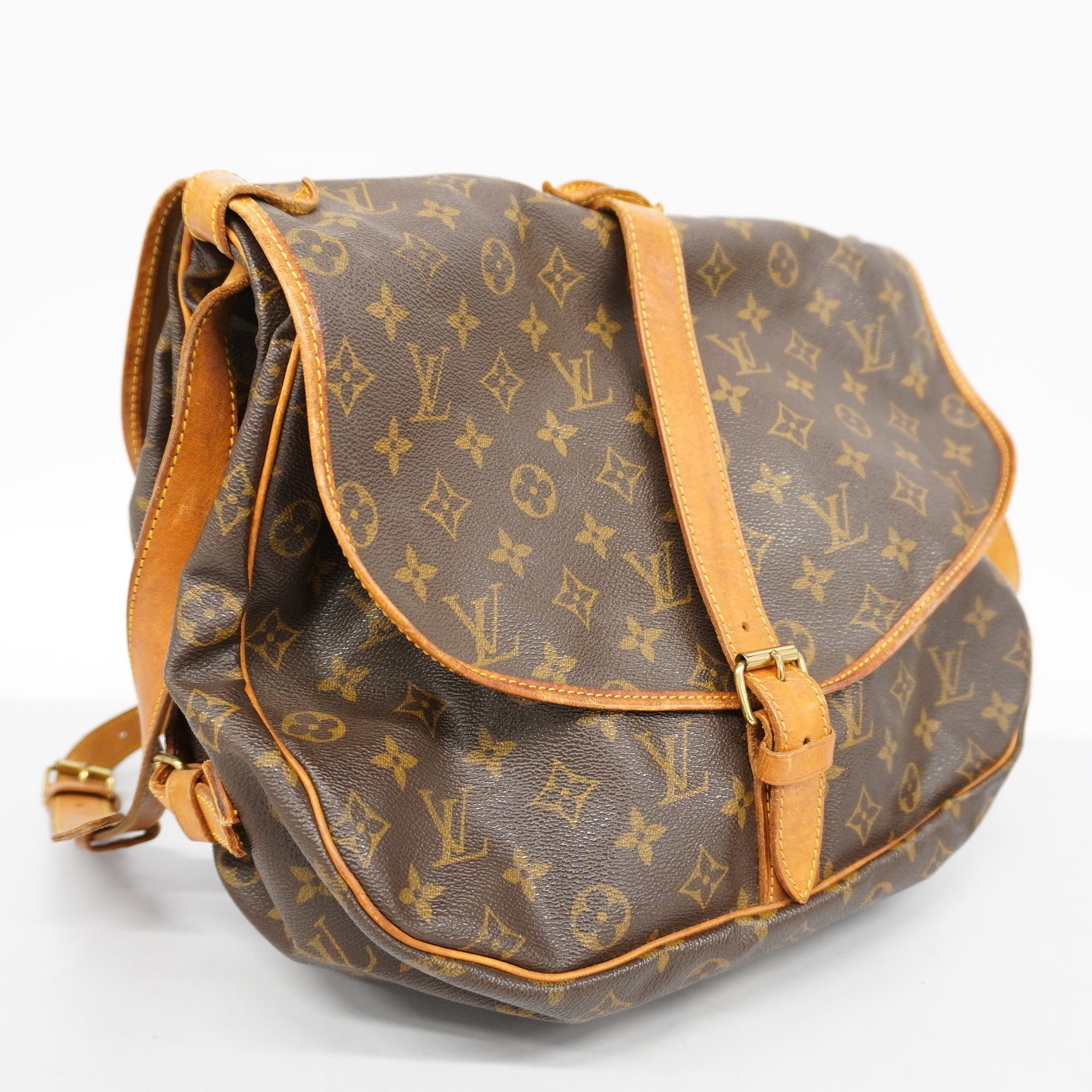 LOUIS VUITTONAuth  Monogram Saumur 35 M42254 Women's Shoulder Bag