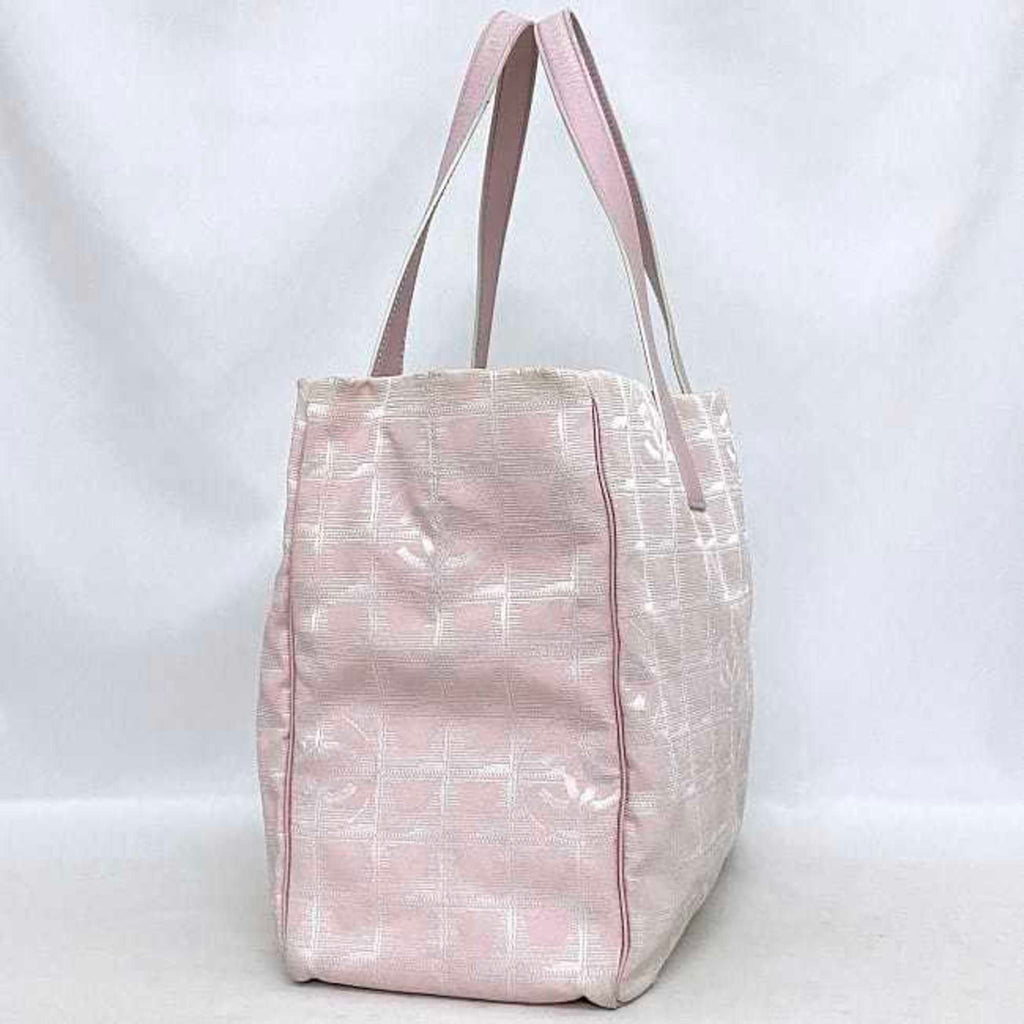 CHANEL MM Pink New Line A15991 Nylon Leather 8216800  Coco Mark Tra Ladies