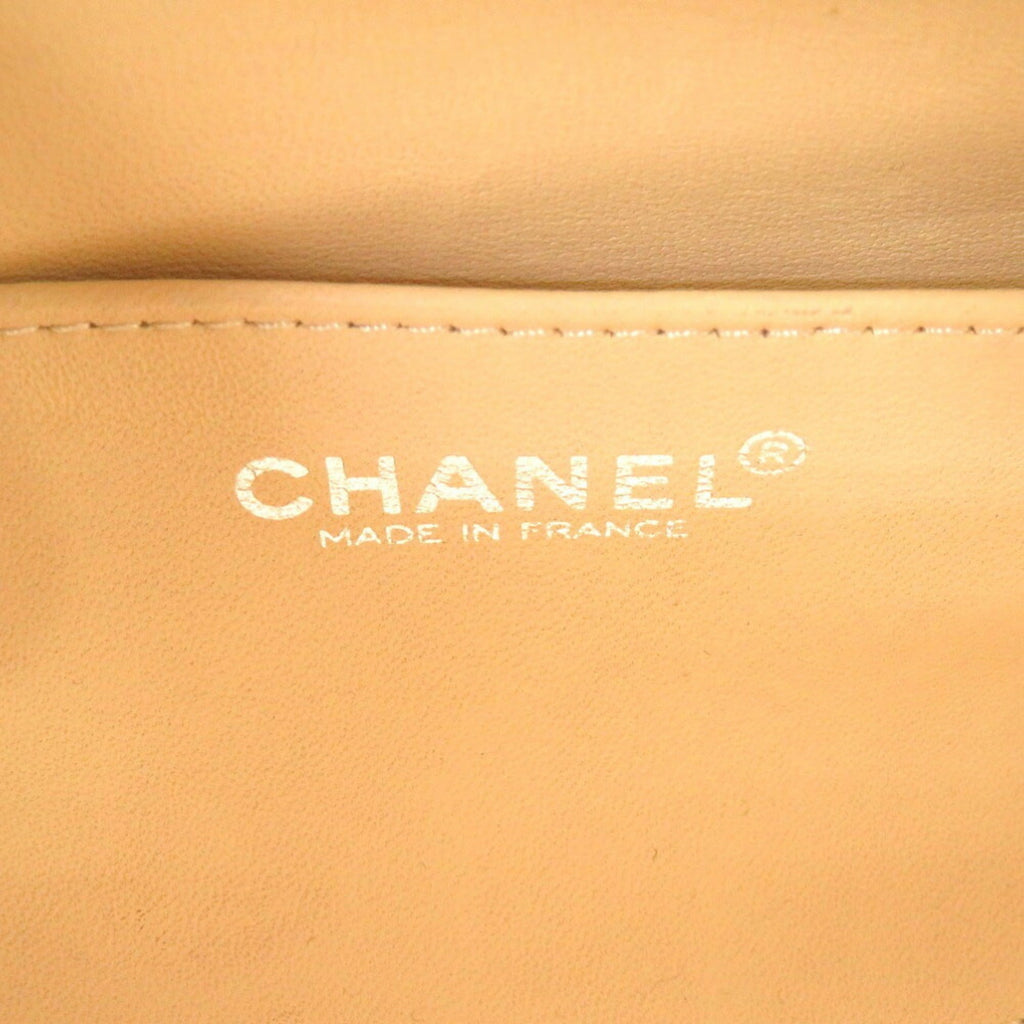 CHANEL Duffle Bag Plastic Leather Pink White 6th Series Handbag