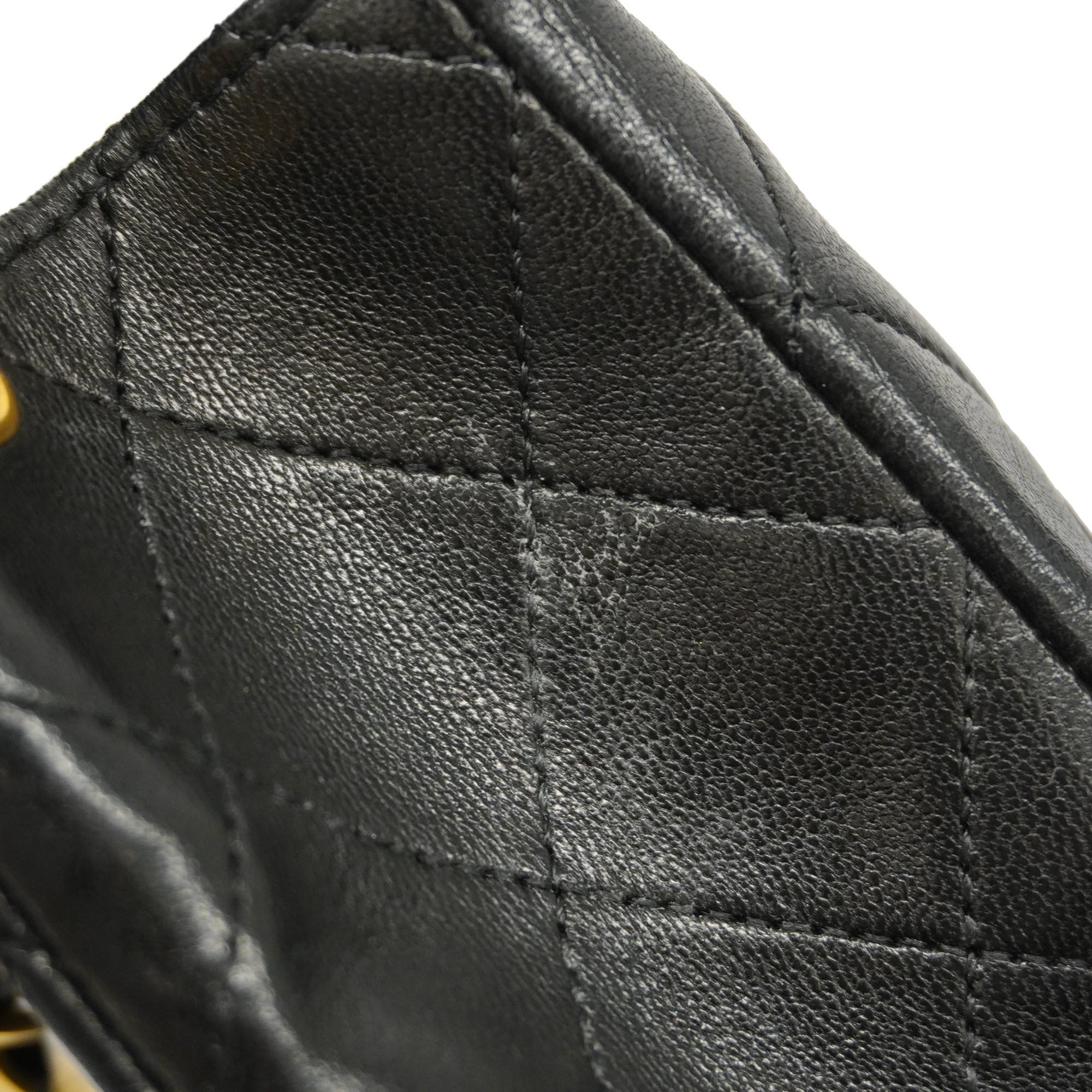 CHANELAuth  Matelasse Diana Flap Chain Shoulder Women's Leather Shoulder Bag