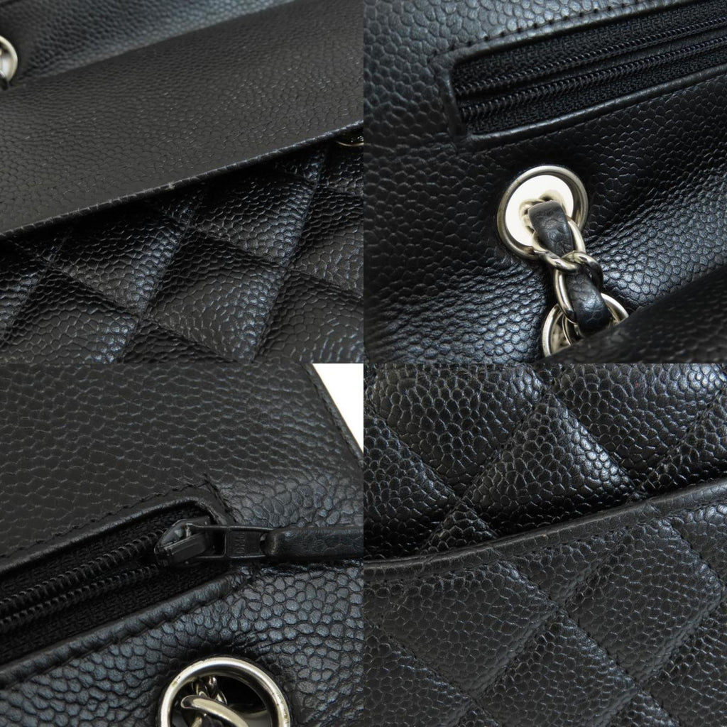 CHANEL Chain Shoulder Matelasse Bag Caviar Skin Women's