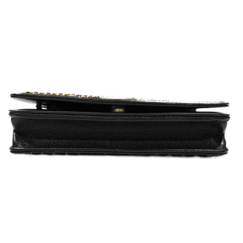 CHANEL [] 19 Chain Shoulder Bag Black/G Metal Fittings Caviar Skin Women's Men's