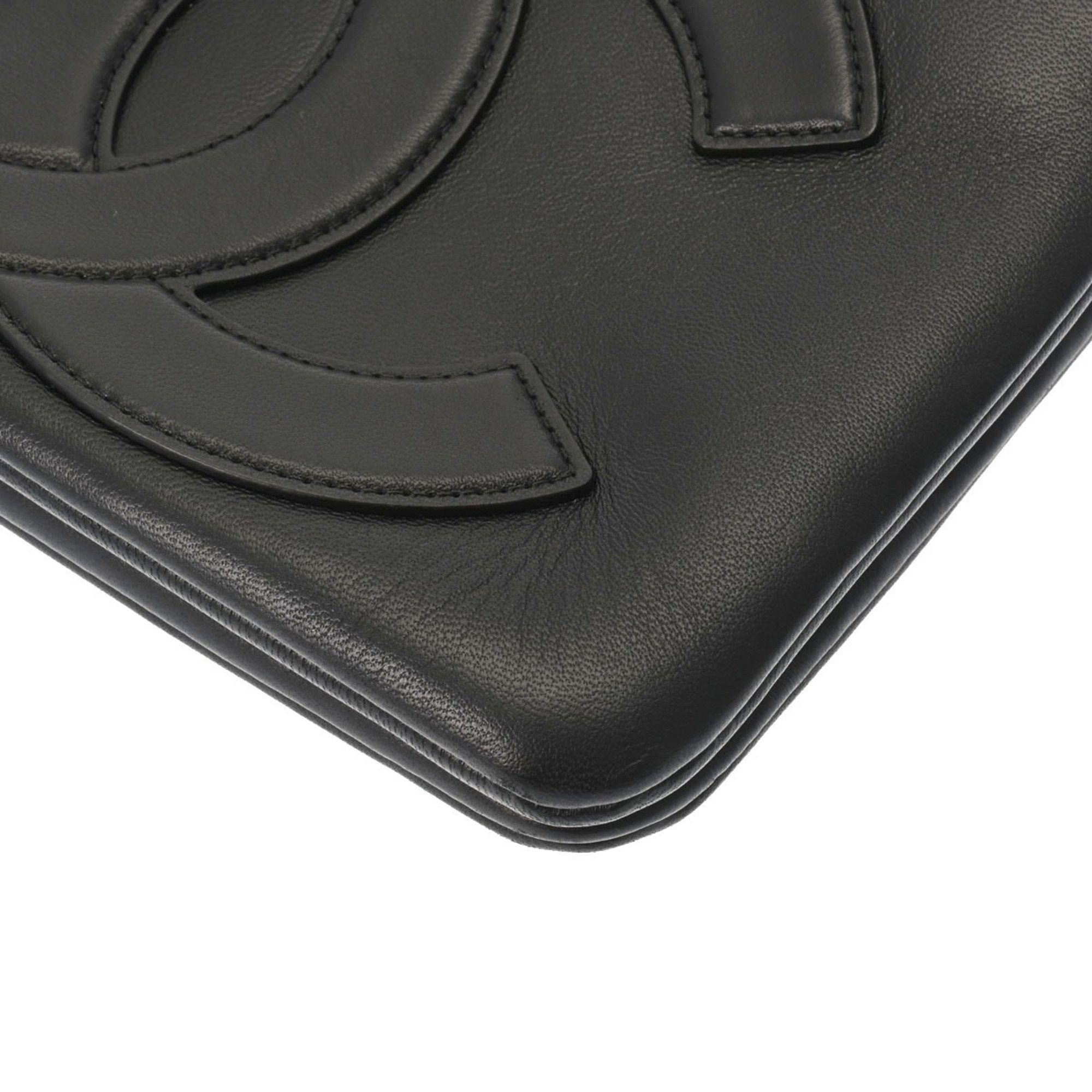 CHANEL Cocomark Waist Bag Black Ladies Lambskin Body