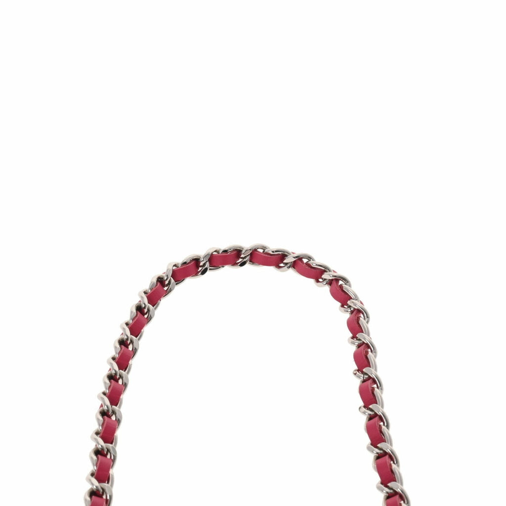 CHANEL matelasse chain 2.55 pink ladies enamel