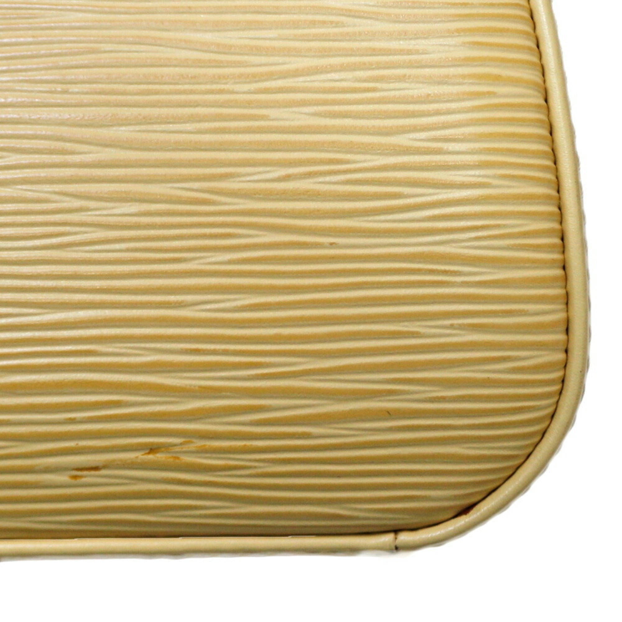 LOUIS VUITTON Jasmine Epi Handbag Leather M5208A Beige Ladies