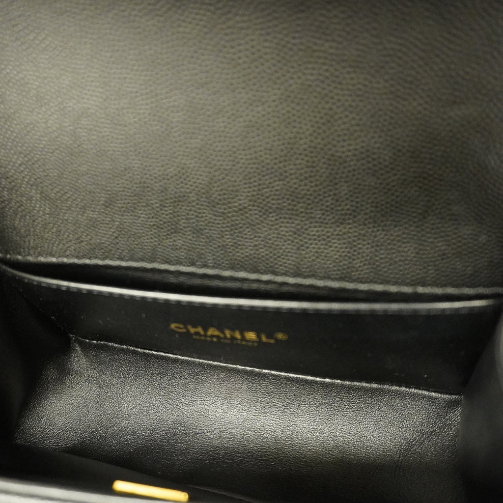 CHANELAuth  Boy  Chain Shoulder Bag Black