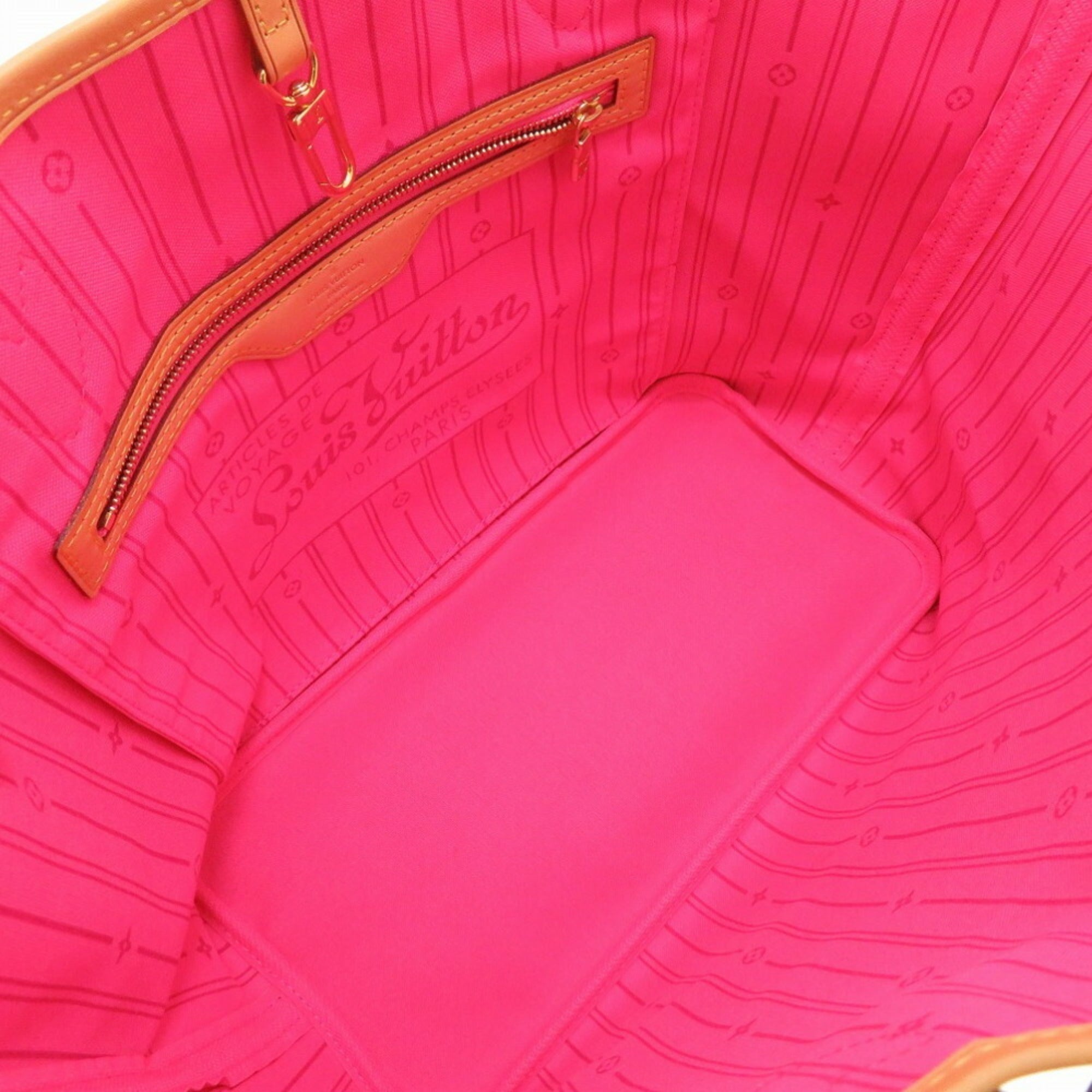 LOUIS VUITTON Monogram Rose Neverfull MM M48613 Tote Bag