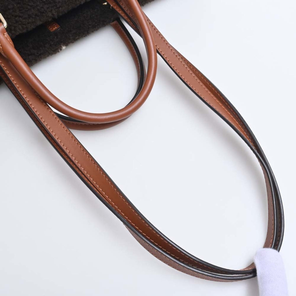 LOUIS VUITTON Monogram Teddy On the Go GM 2WAY Handbag M55420 Brown/Ivory Women's