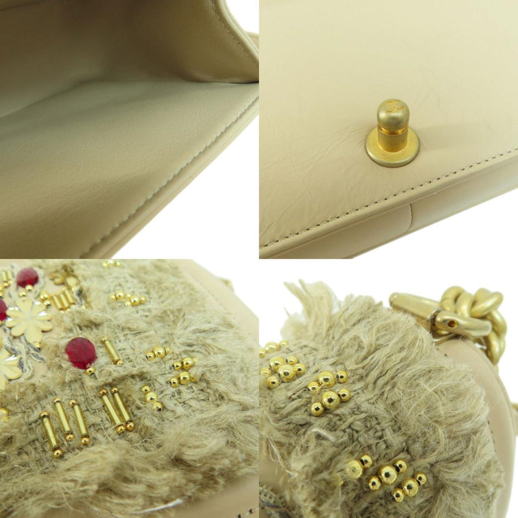 CHANEL Boy  Bijou Shoulder Bag Calf Women's