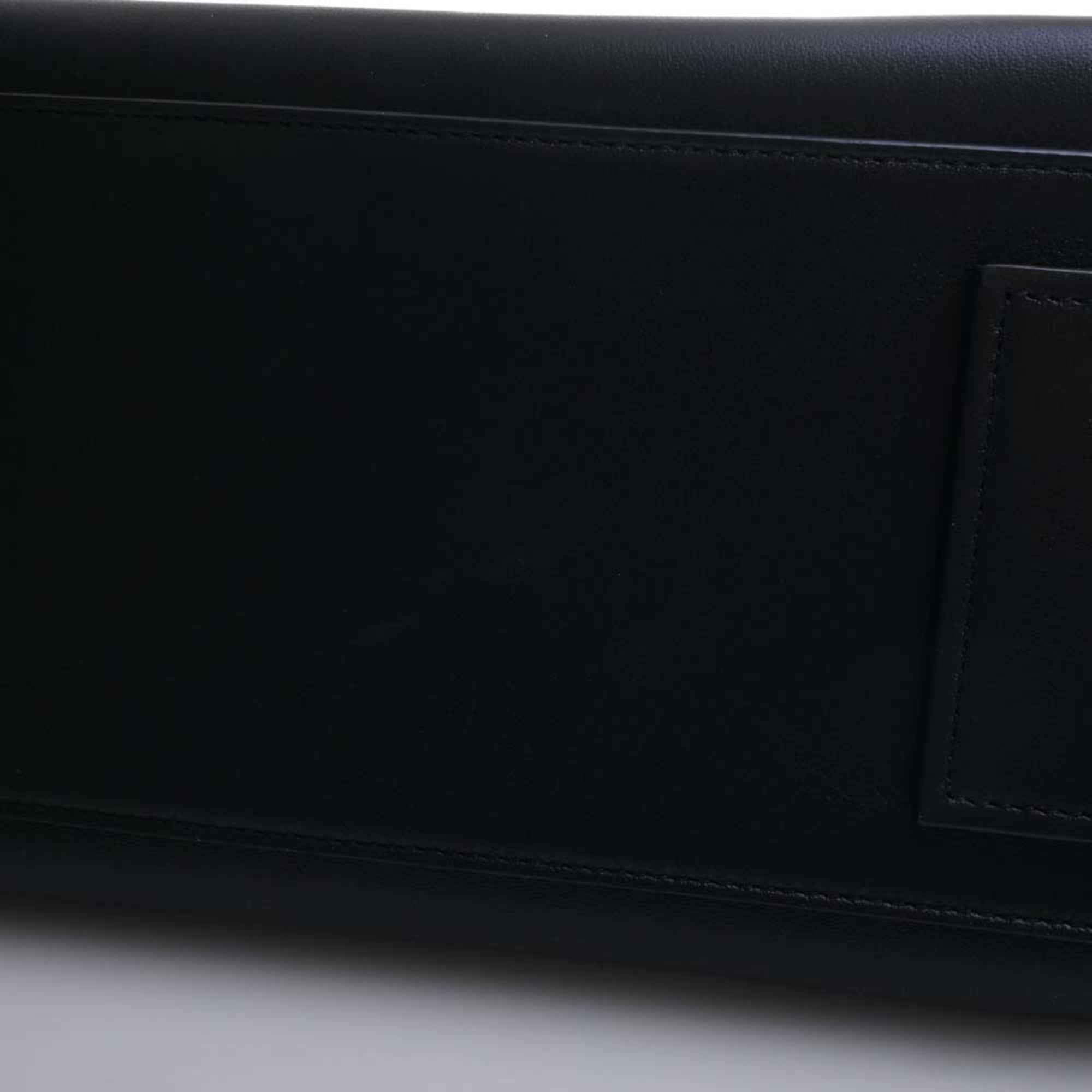 SAINT LAURENT Cavalive Gauche Leather Handbag 504924 Black Ladies